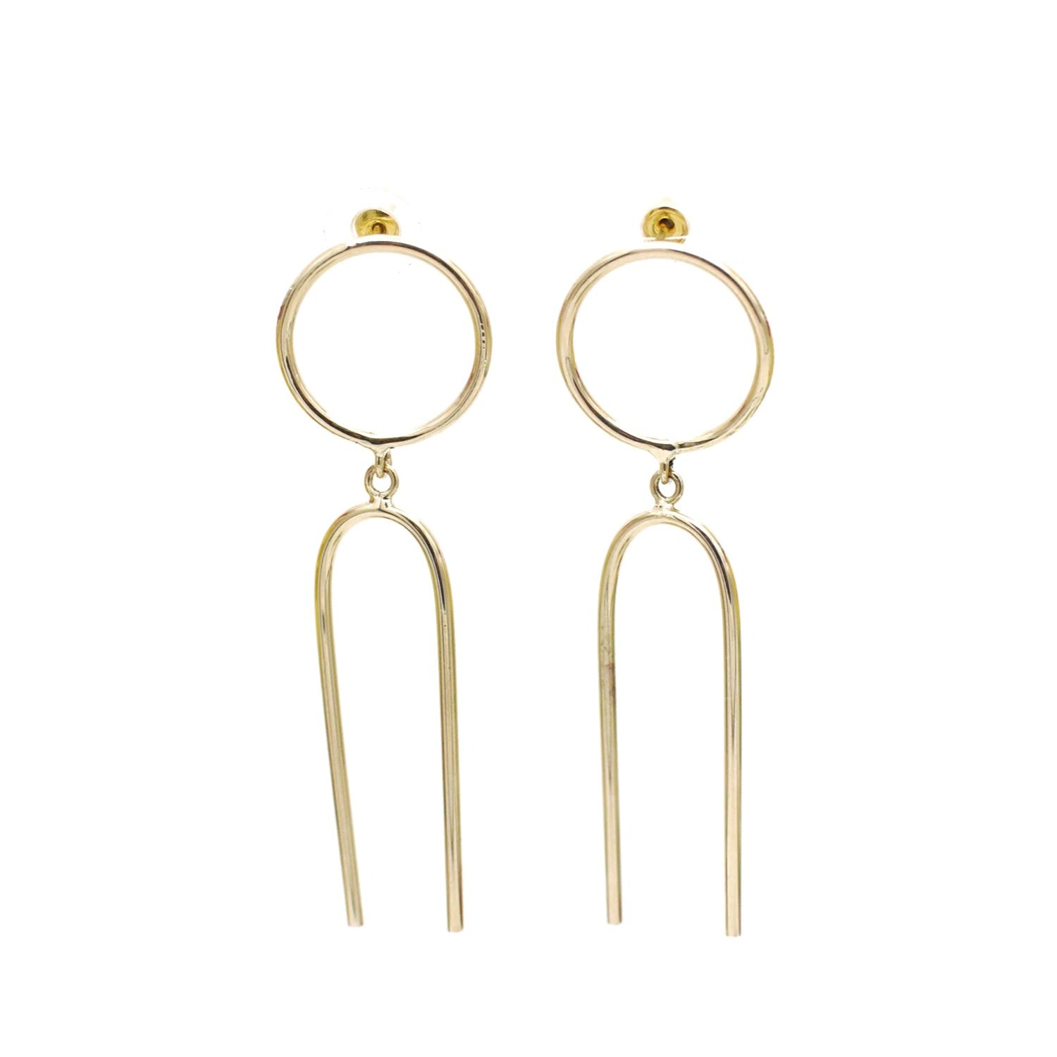 Circular Drop Earrings
