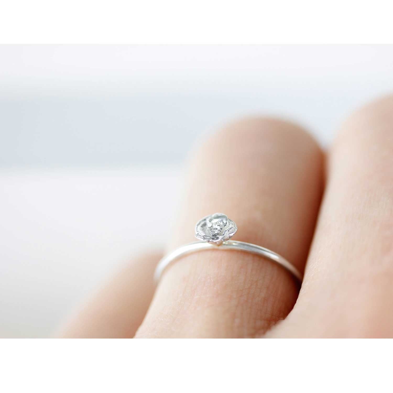 Poppy Stacking Ring – Silver