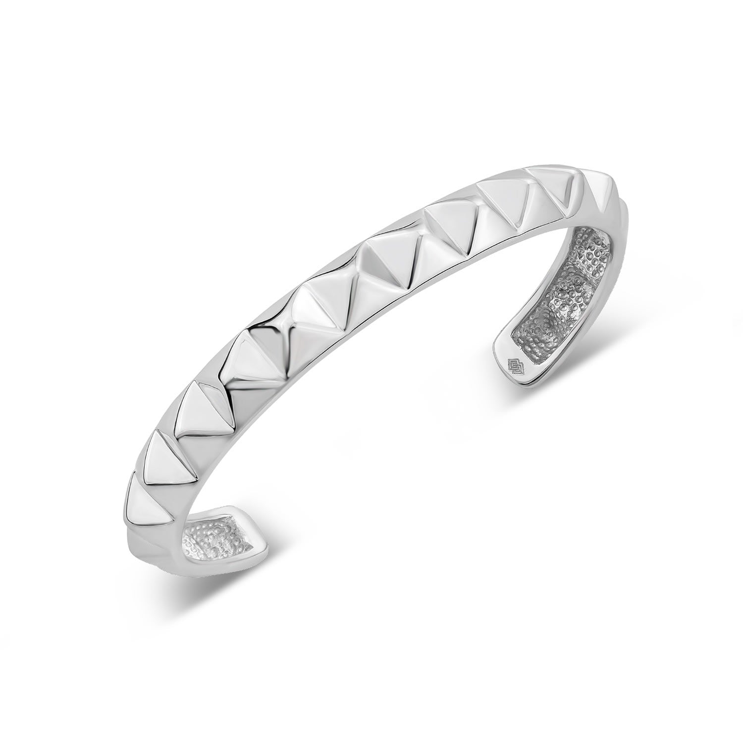 Honeycomb Bangle In Sterling Silver