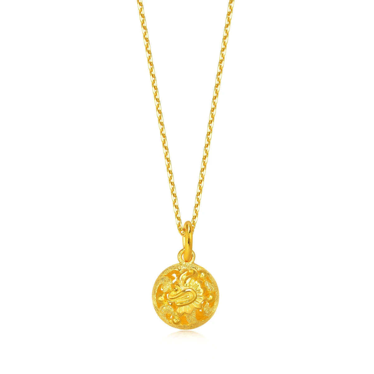 アクセサリー K18YG DRAGON PHOENIX PENDANT NECKLACE Gold Dragon and Phoenix Pendant
