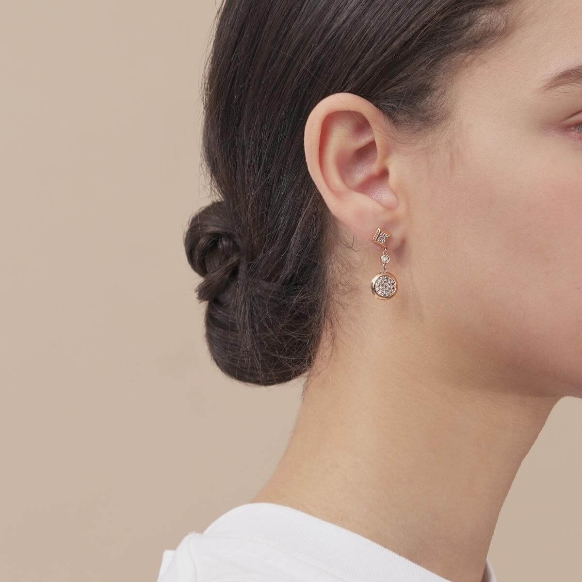 timeless-18k-red-gold-brown-diamond-earrings