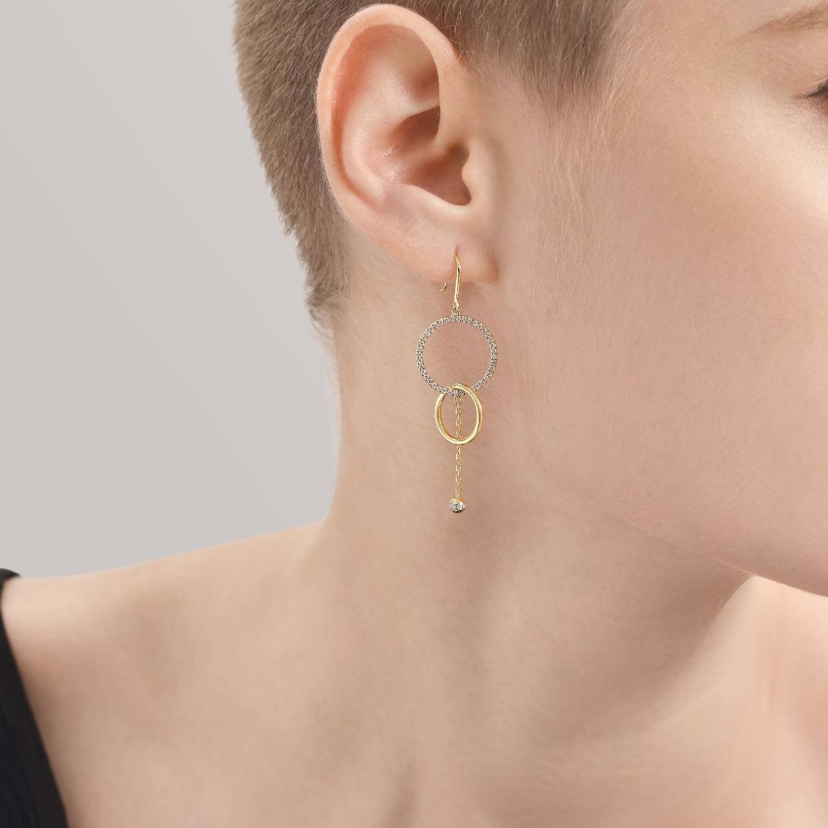 manon-18k-yellow-white-gold-diamond-mismatched-earrings