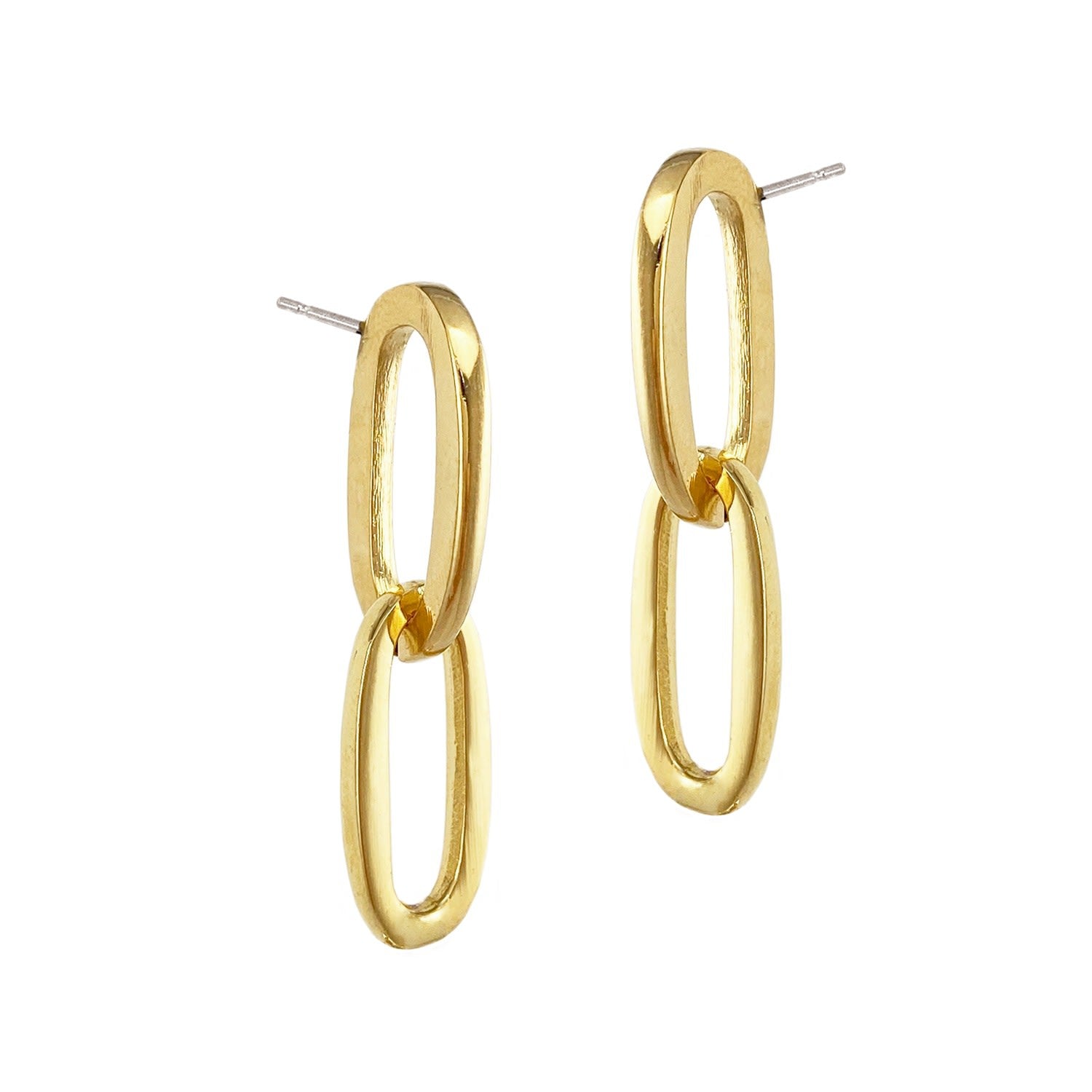 Chainlink Studs - Gold