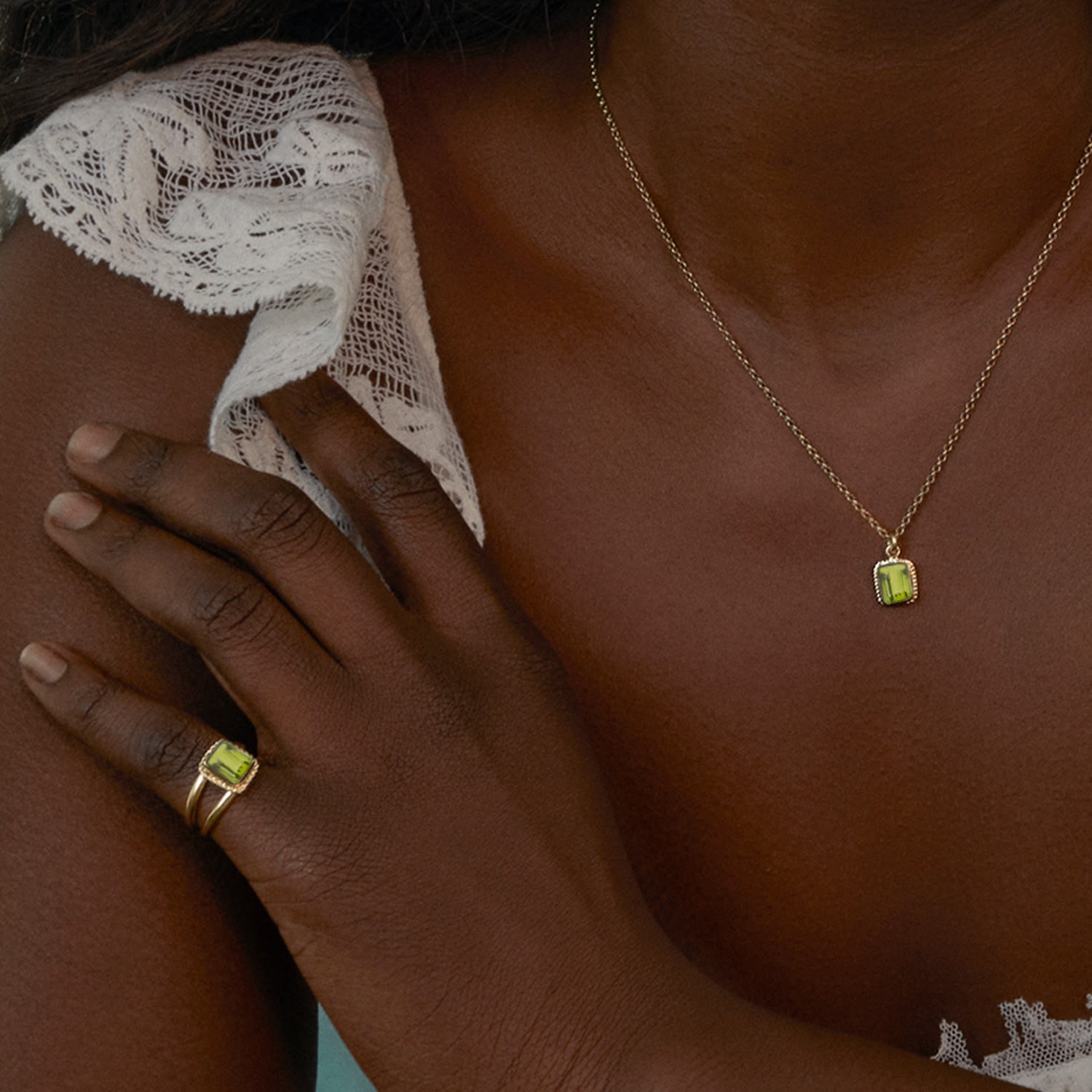 Luccichio Gold Vermeil Peridot Necklace