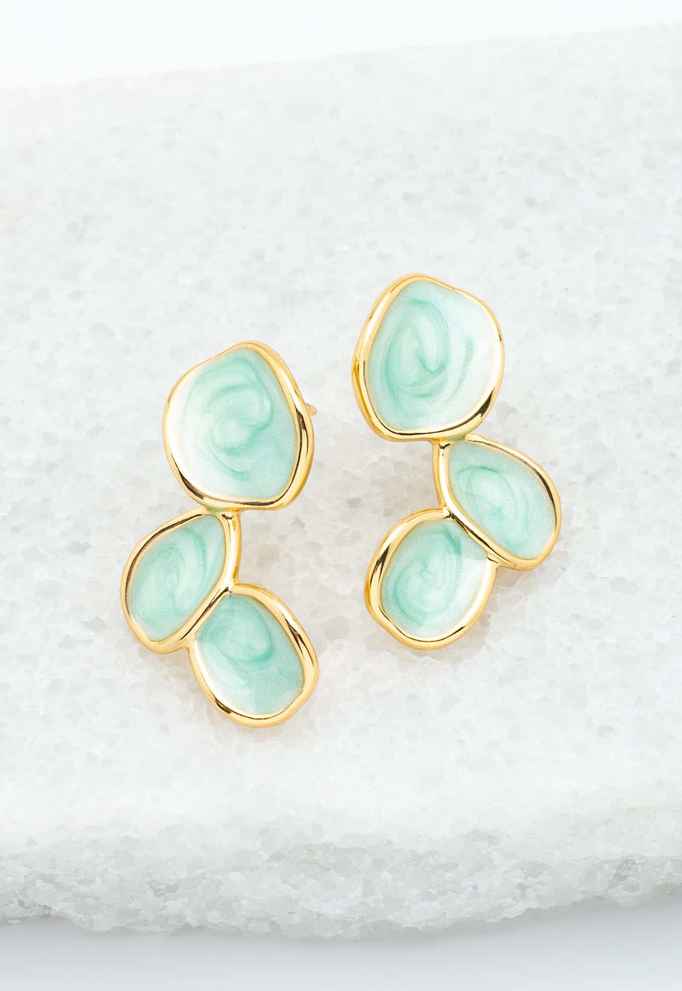 Hope Echo Earrings In Mint