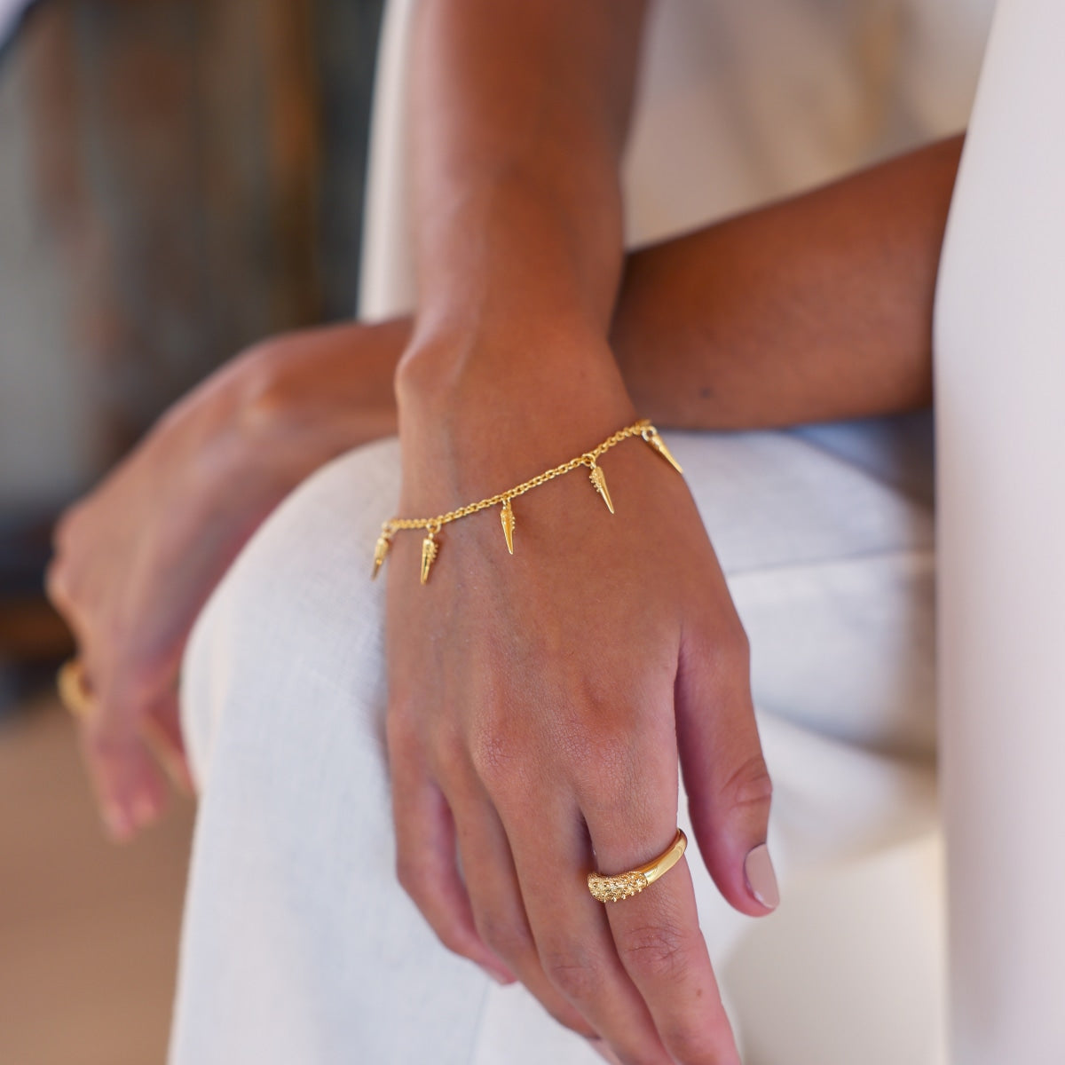 Horn Bracelet Gold Vermeil