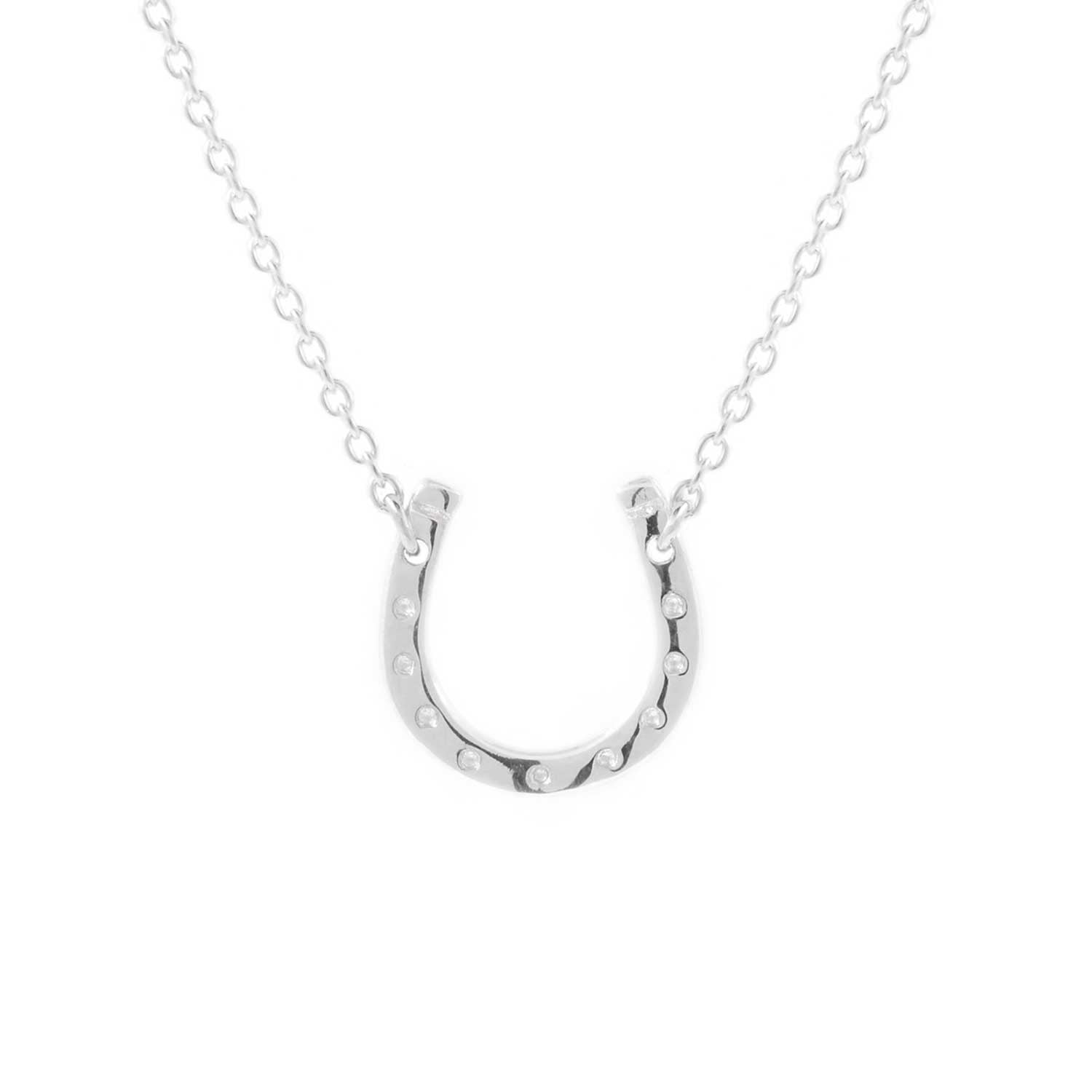 Lucky Horseshoe Necklace - Silver