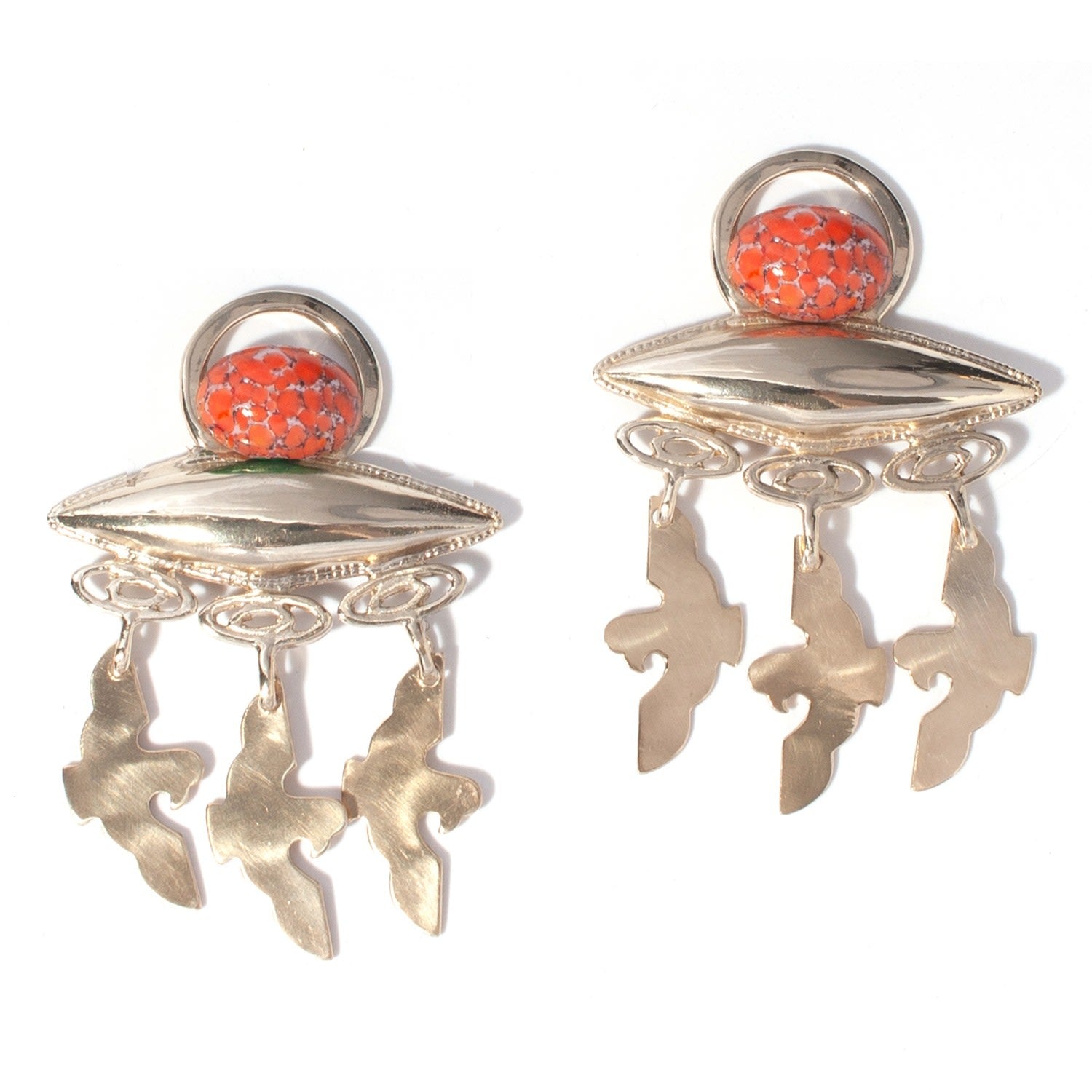 Horus Earring In Coral