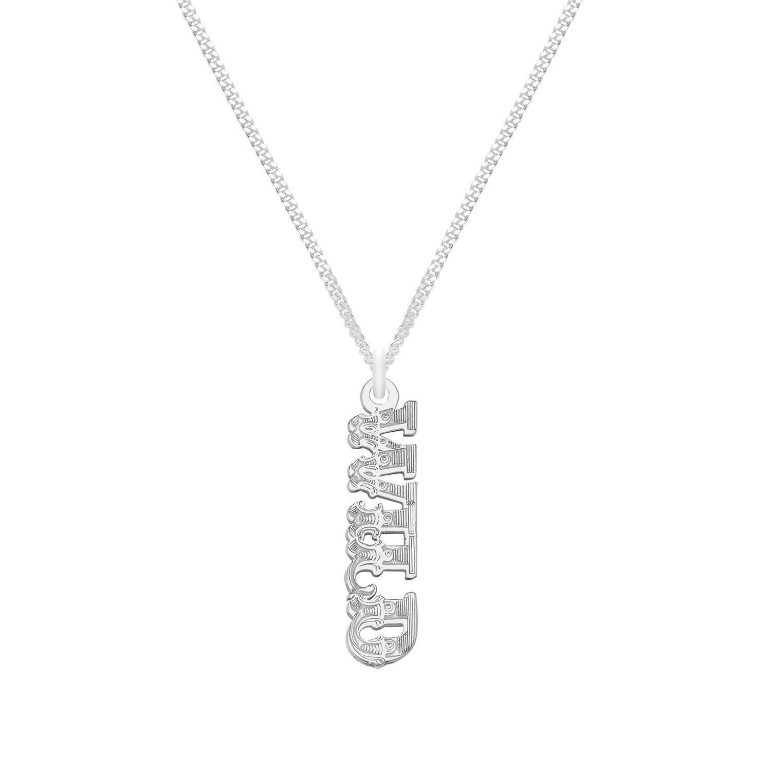 Sterling Silver “Wild” Word Necklace
