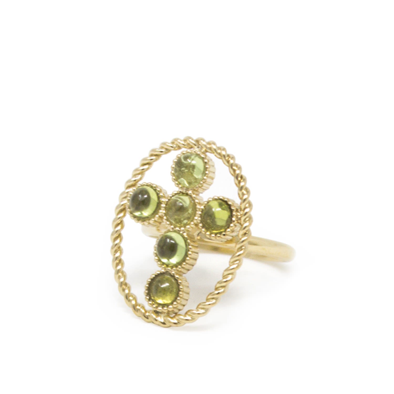 Hope Gold-Plated Peridot Ring