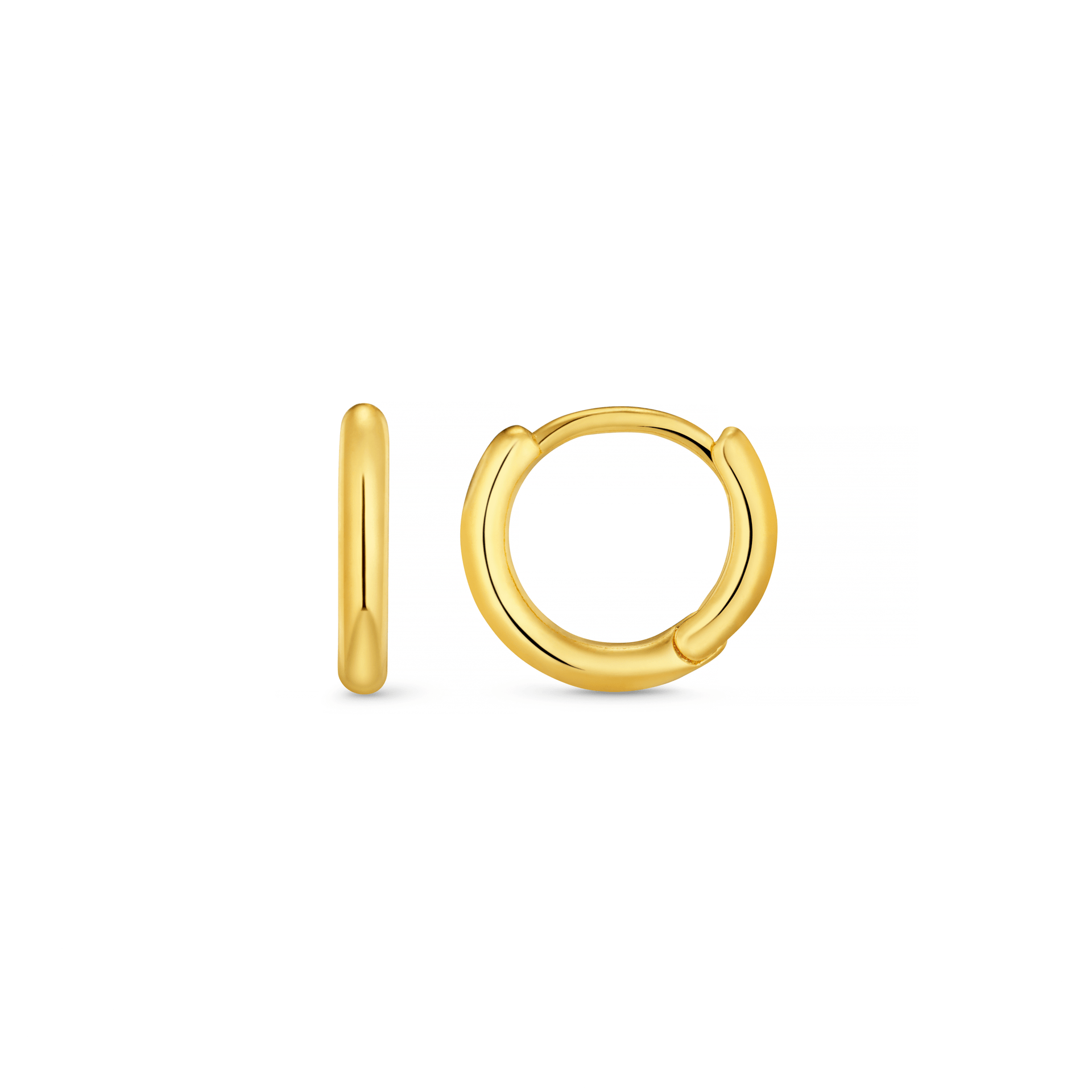 Mini Micro Hoop Earrings - Gold