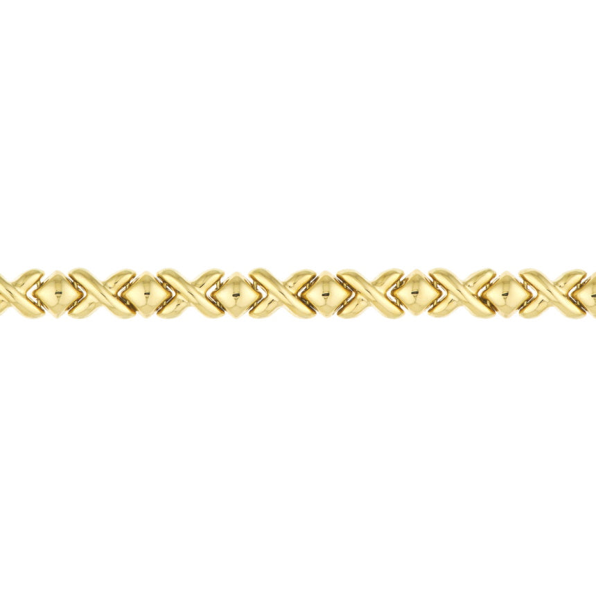 X and O Bracelet Gold