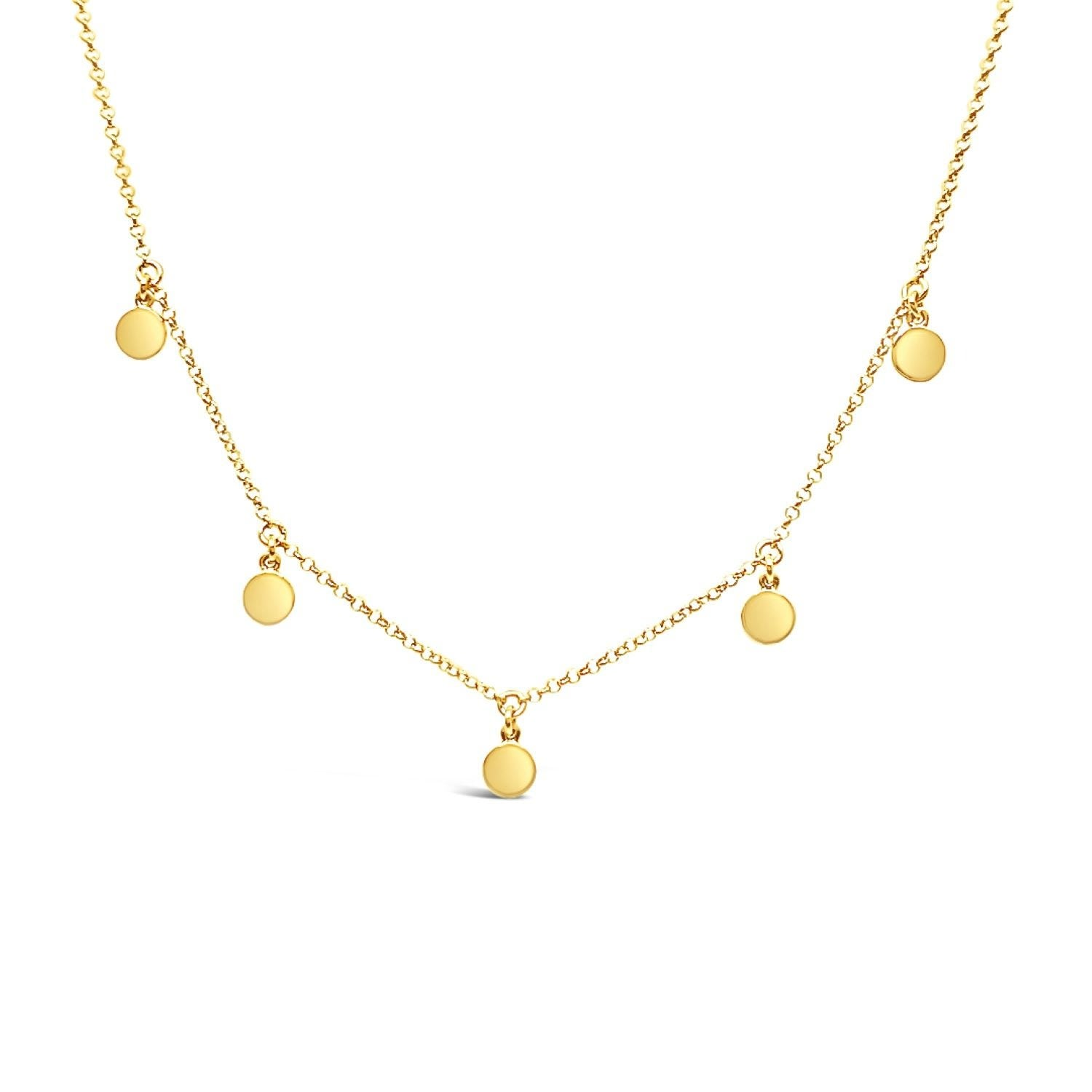 Mini Disc Necklace - Gold