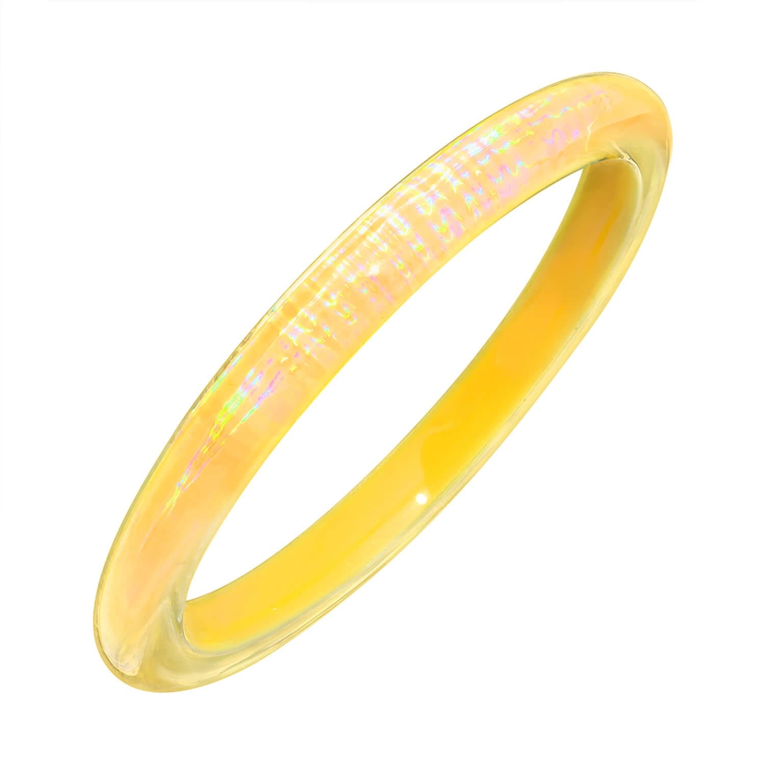 Iridescent Bangle In Yellow