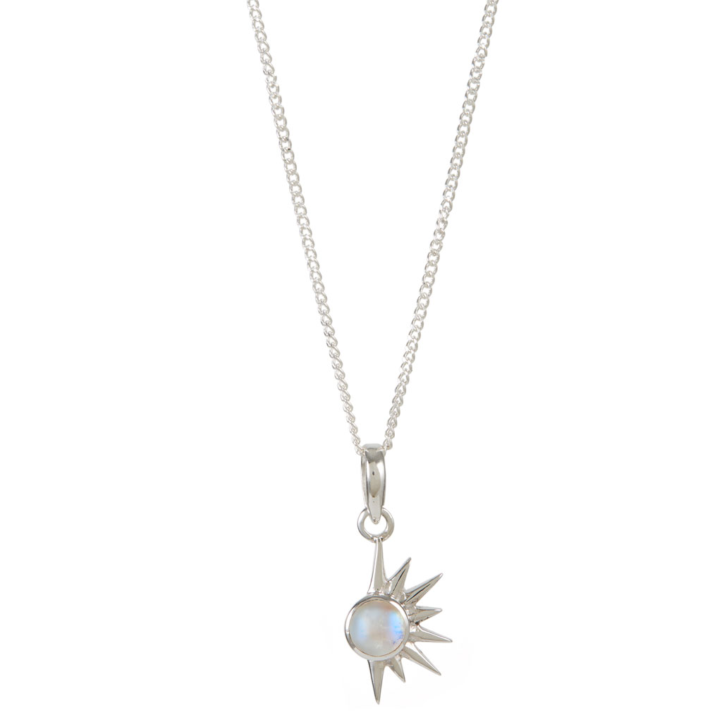 Total Eclipse Silver Necklace - Moonstone