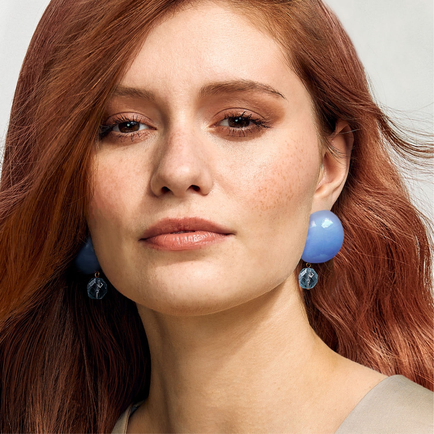 Luna Earrings In Soft Sky