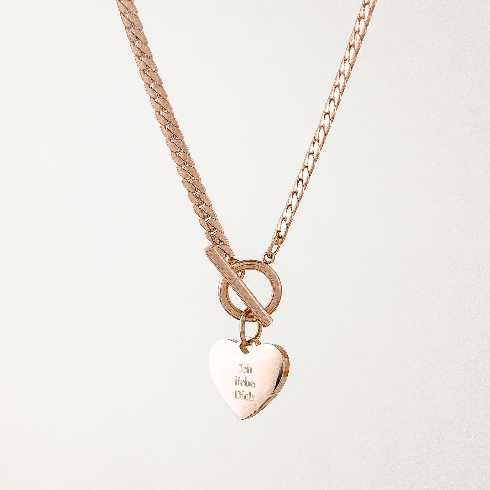 I Love You T-Bar Necklace