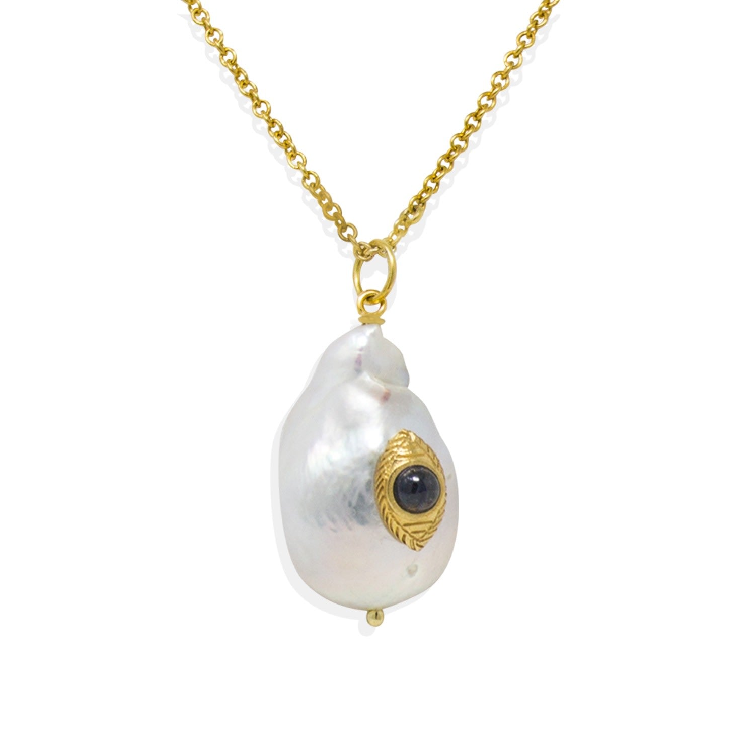 The Eye Blue Sapphire Pendant Necklace