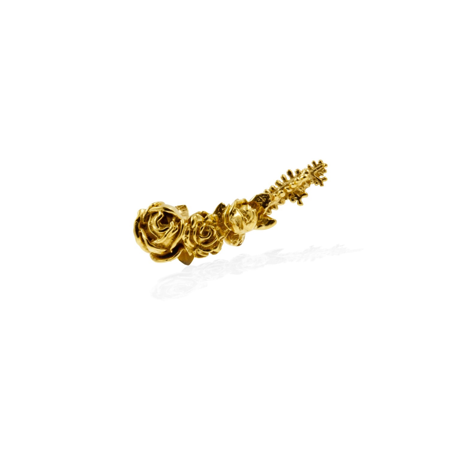 Rose Climber Earring Single - Gold