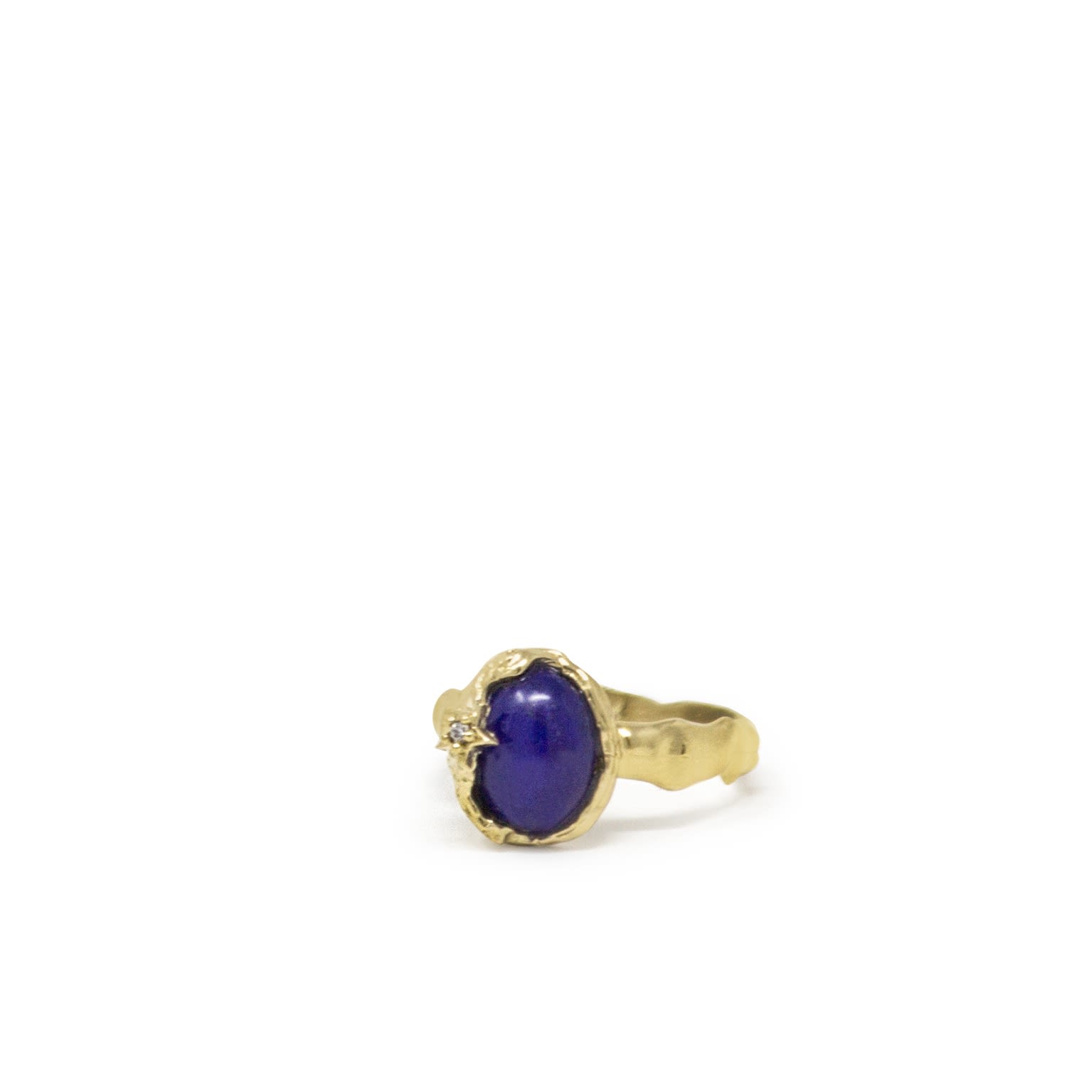 Ad Astra Gold-Plated Lapis Lazuli Ring