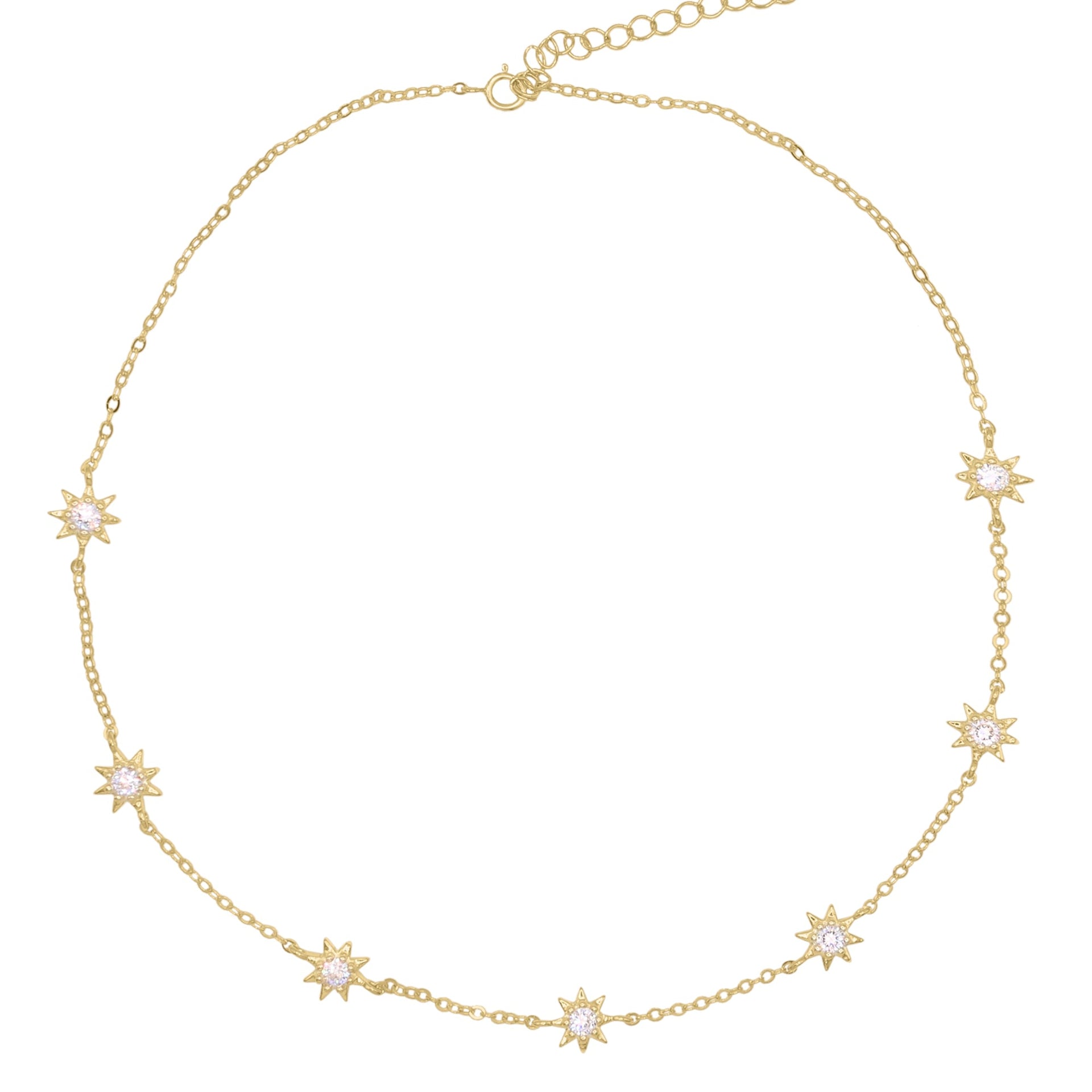Icelyn Star Choker Necklace | Gold Plated
