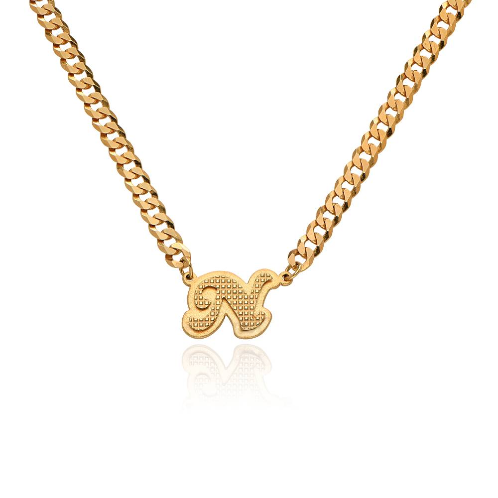 Iconic Double Plated Intial Necklace in 18K Gold Plating