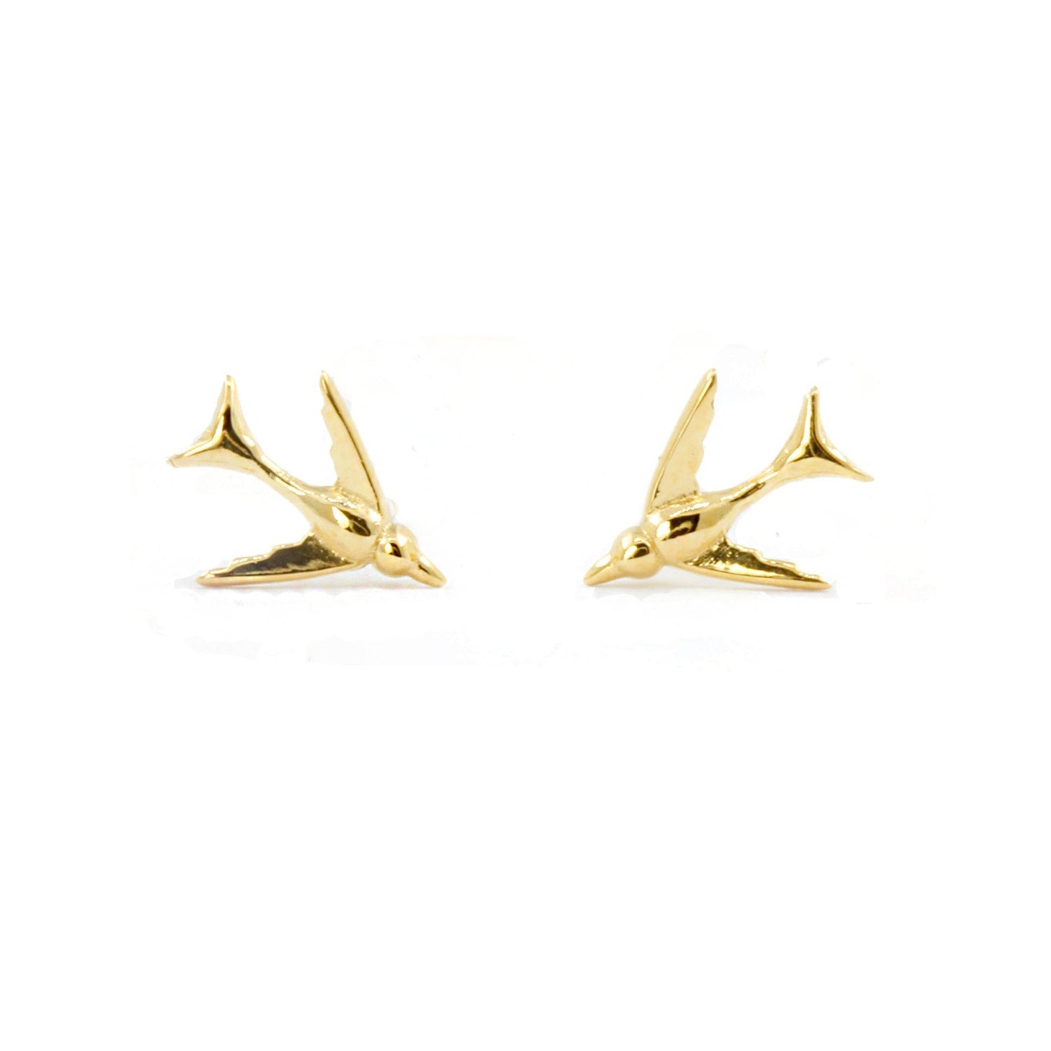 Swallow Earrings Gold