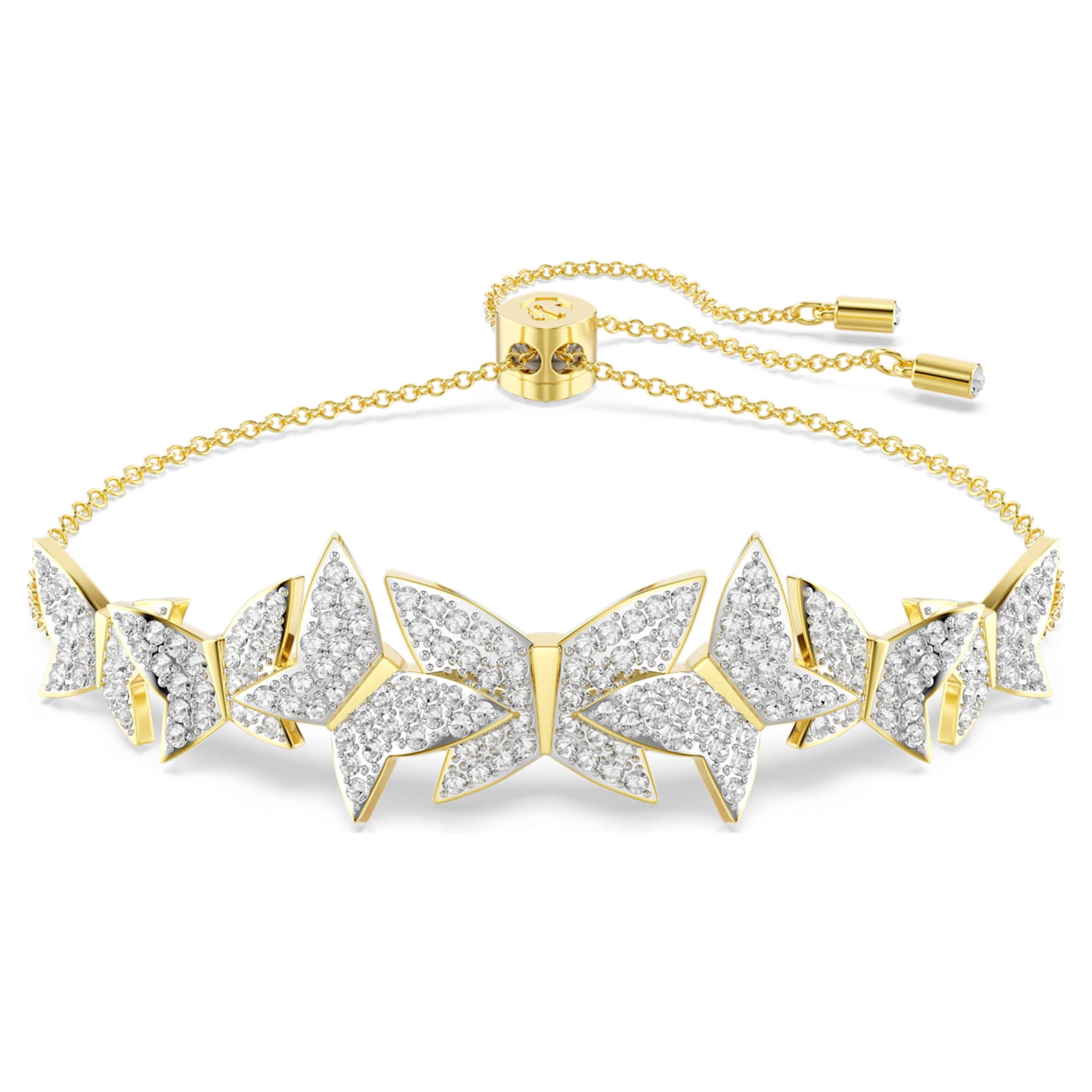 IDYLLIA LILIA BRACELET BUTTERFLY WHITE GOLD TONE PLATED