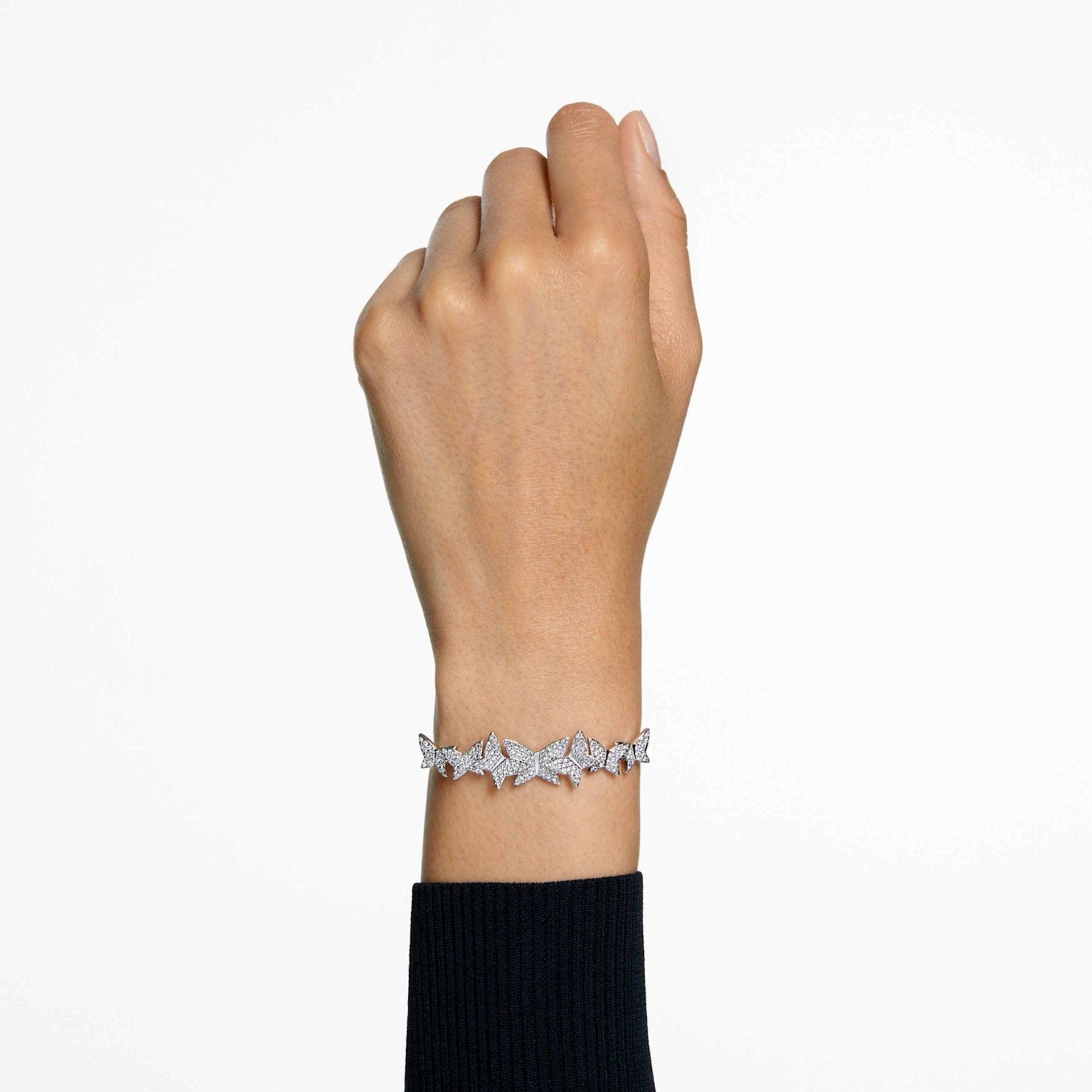 IDYLLIA LILIA BRACELET BUTTERFLY WHITE RHODIUM PLATED