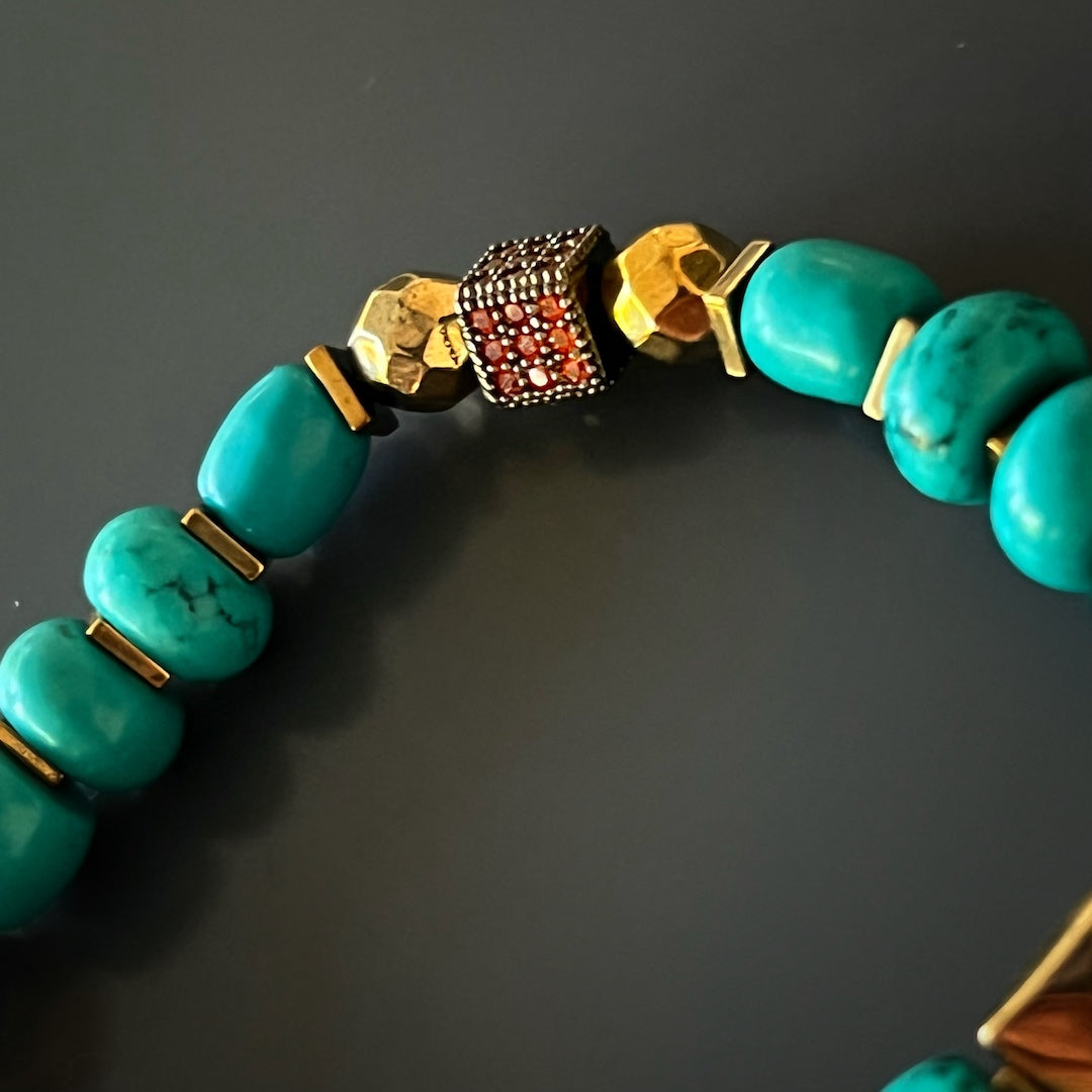 Turquoise Long Lash Bracelet - Turquoise