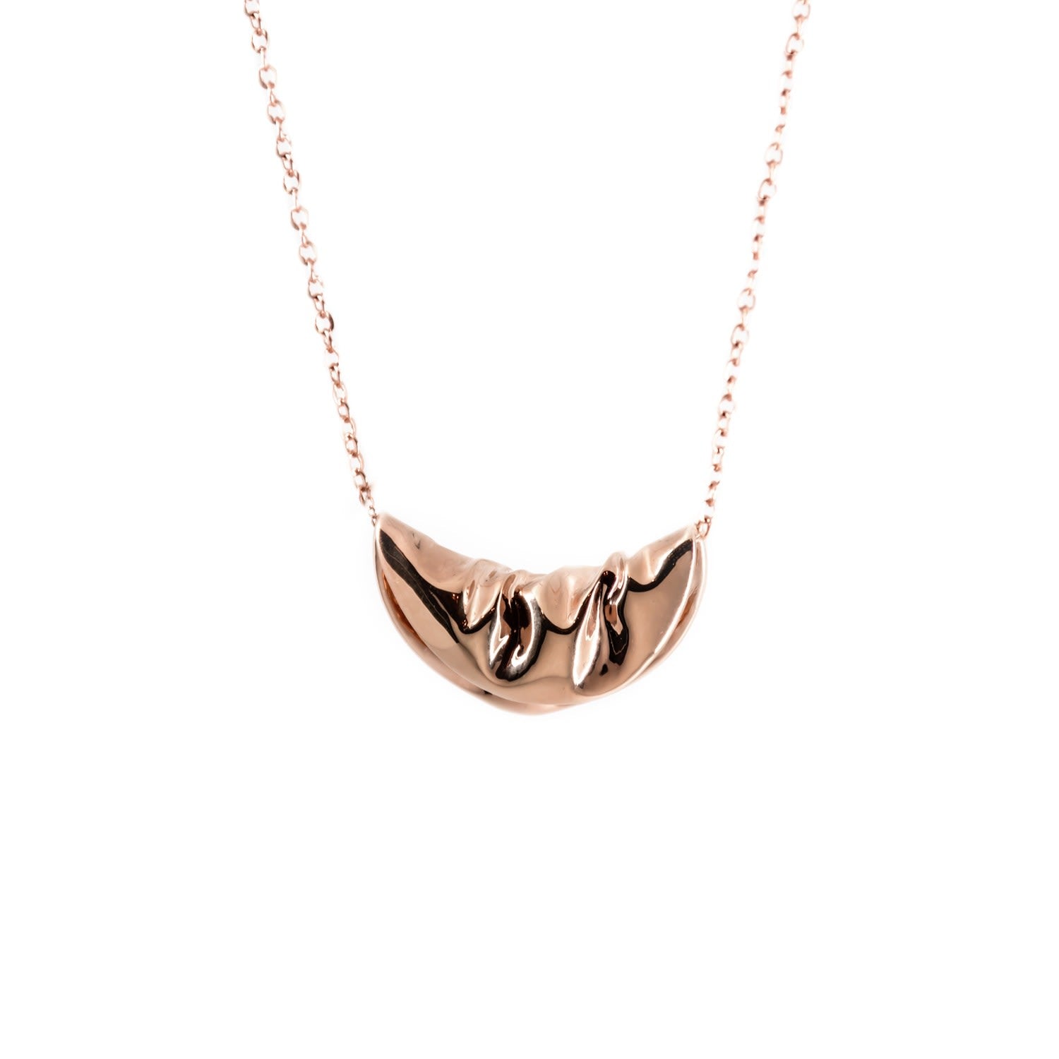 Plié Pendant Draped Circle Small