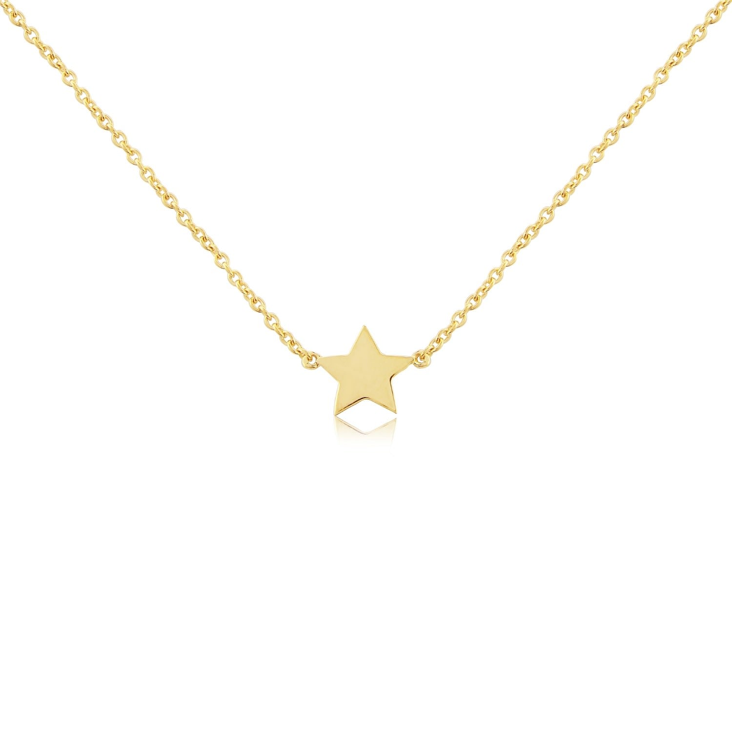 Soho Yellow Gold Star Necklace