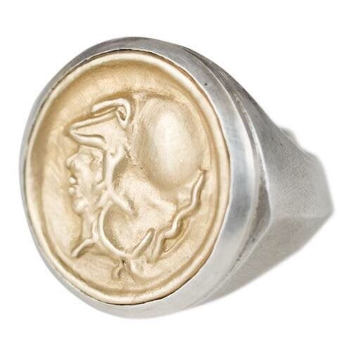 The Warrior Coin Signet ring