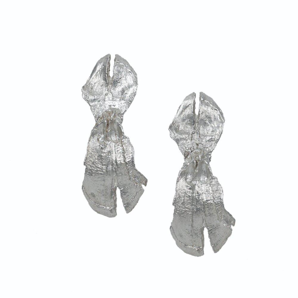 The pine cone drop earrings