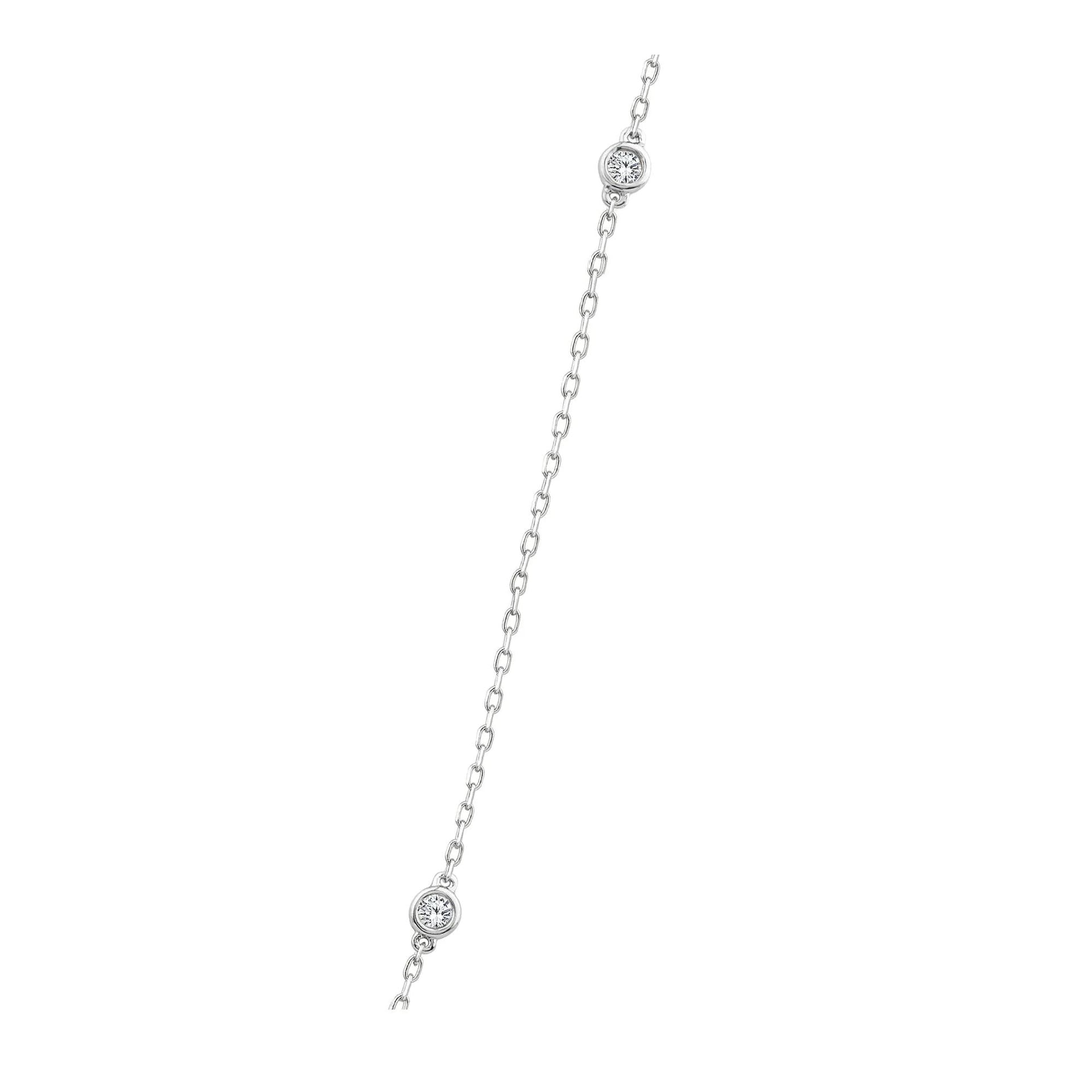 1 CT. Tw. Blue Sapphire and Diamond Halo Pendant Necklace 10K White Gold Size 16.5"