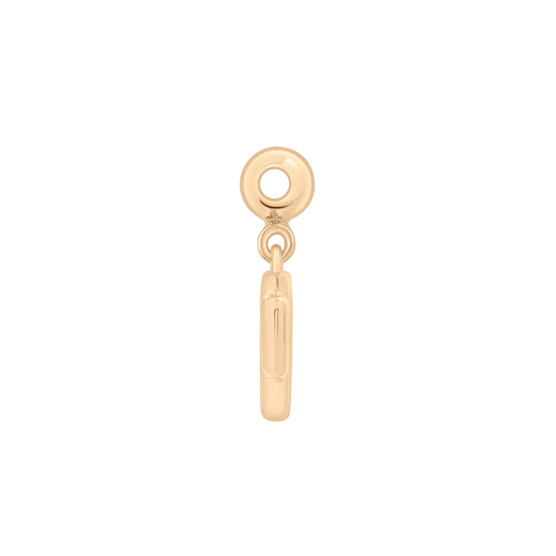 Cactus Bead Charm Vermeil Yellow Size 14.00mm