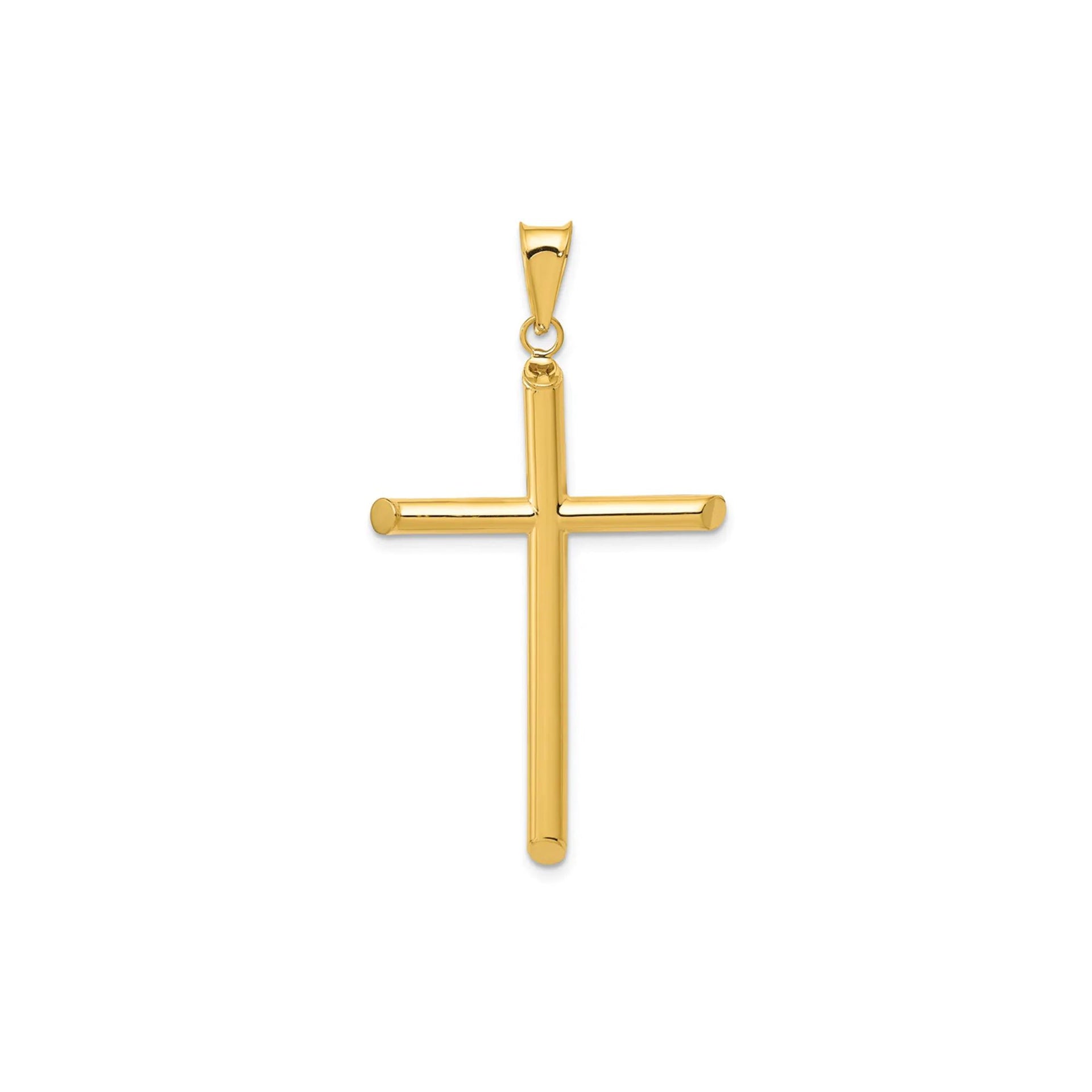 Cross Charm 14K Yellow Gold Size 25.00mm