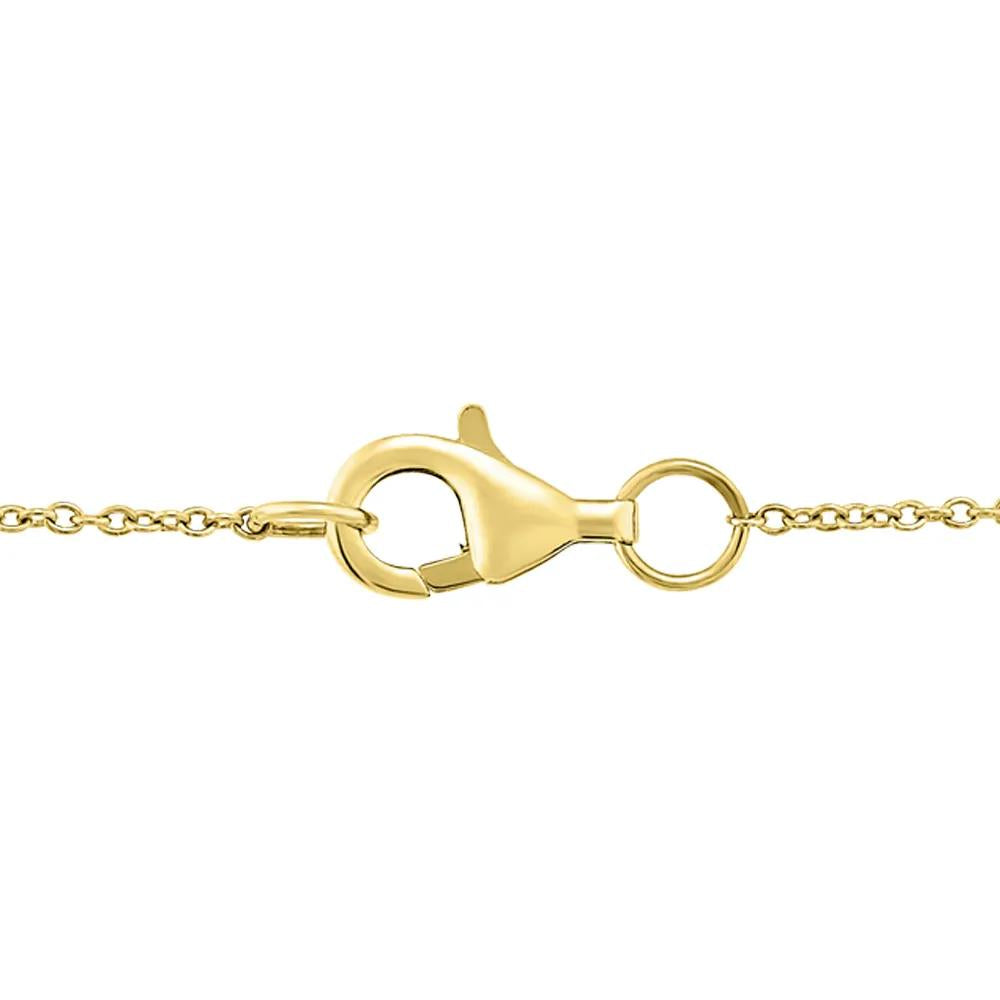 Diamond Accent Cross Pendant Necklace 10K Yellow Gold