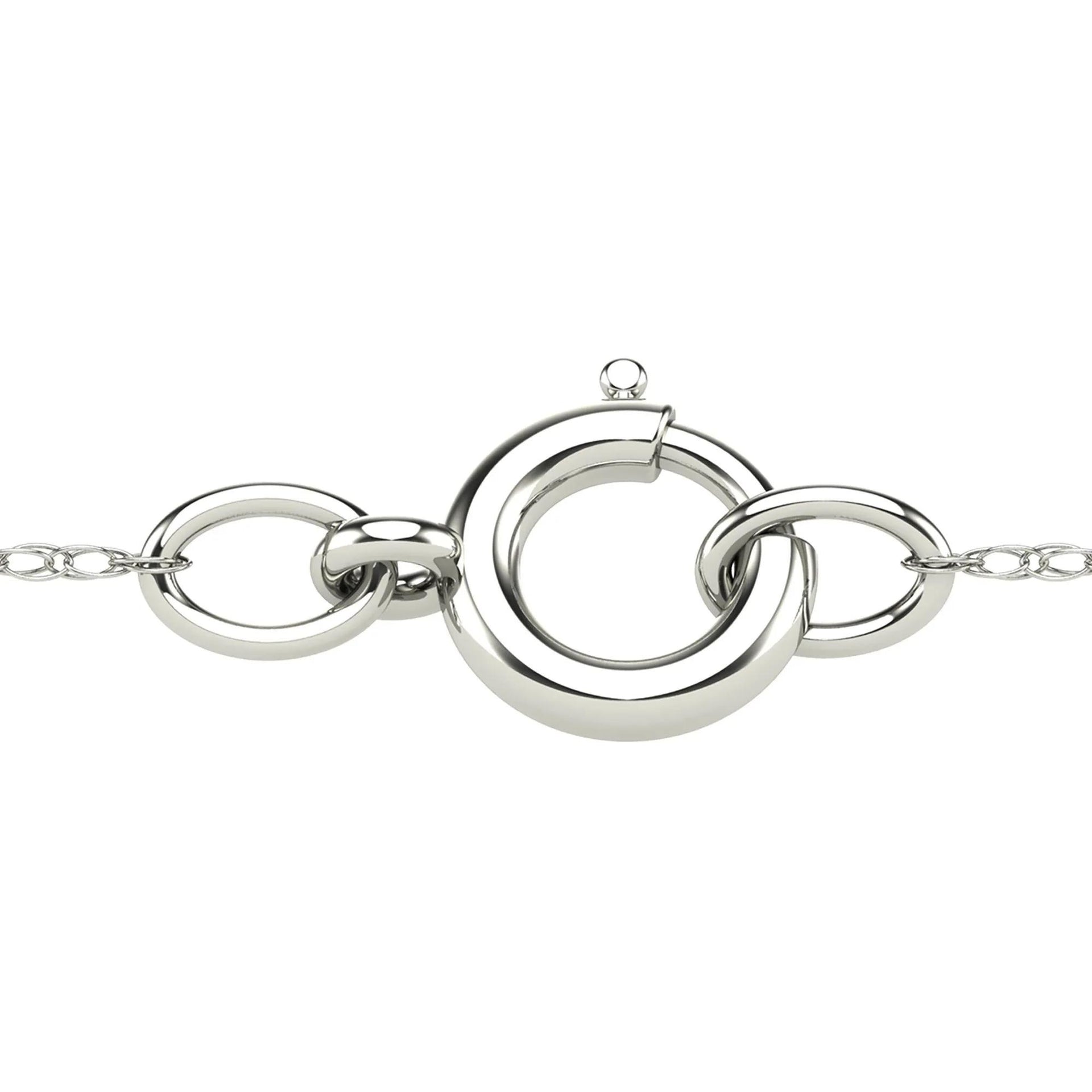 Diamond Accent Dragonfly Pendant Necklace 10K White Gold Size 18"