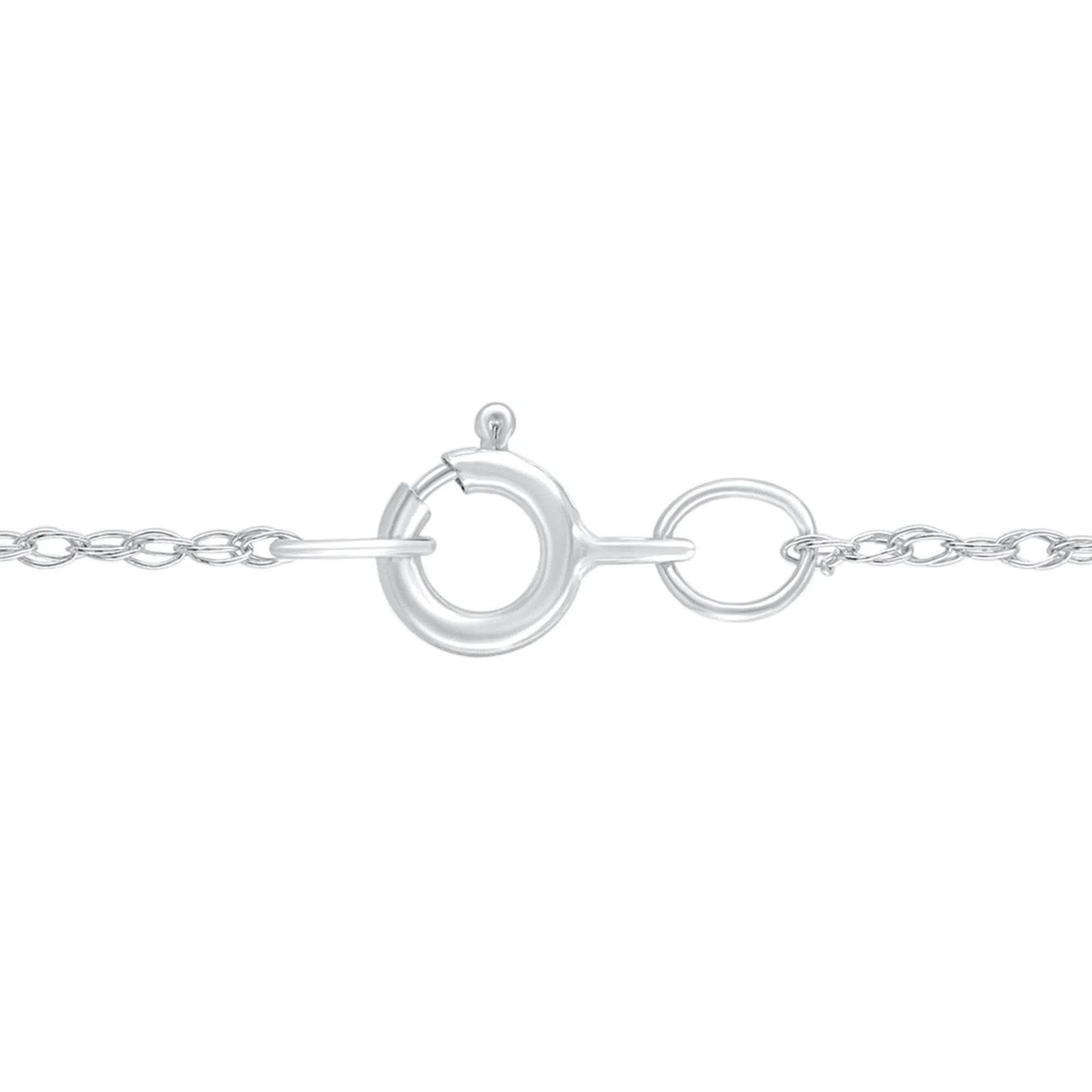 1/4 CT. Tw. Diamond Cross Pendant Necklace 10K White Gold Size 18"