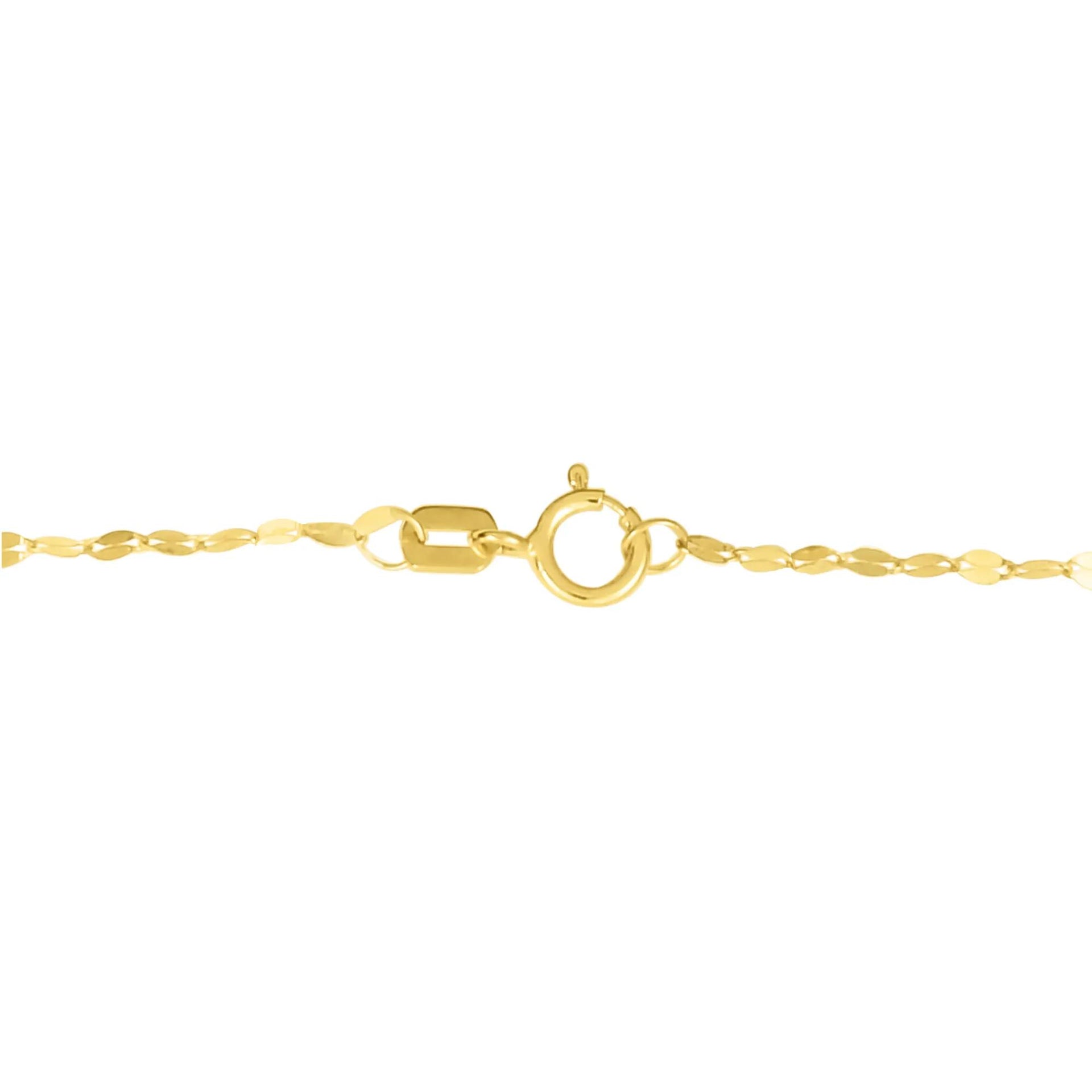 Diamond-Cut Wheel Compass Medallion 14K Yellow Gold Size 18"