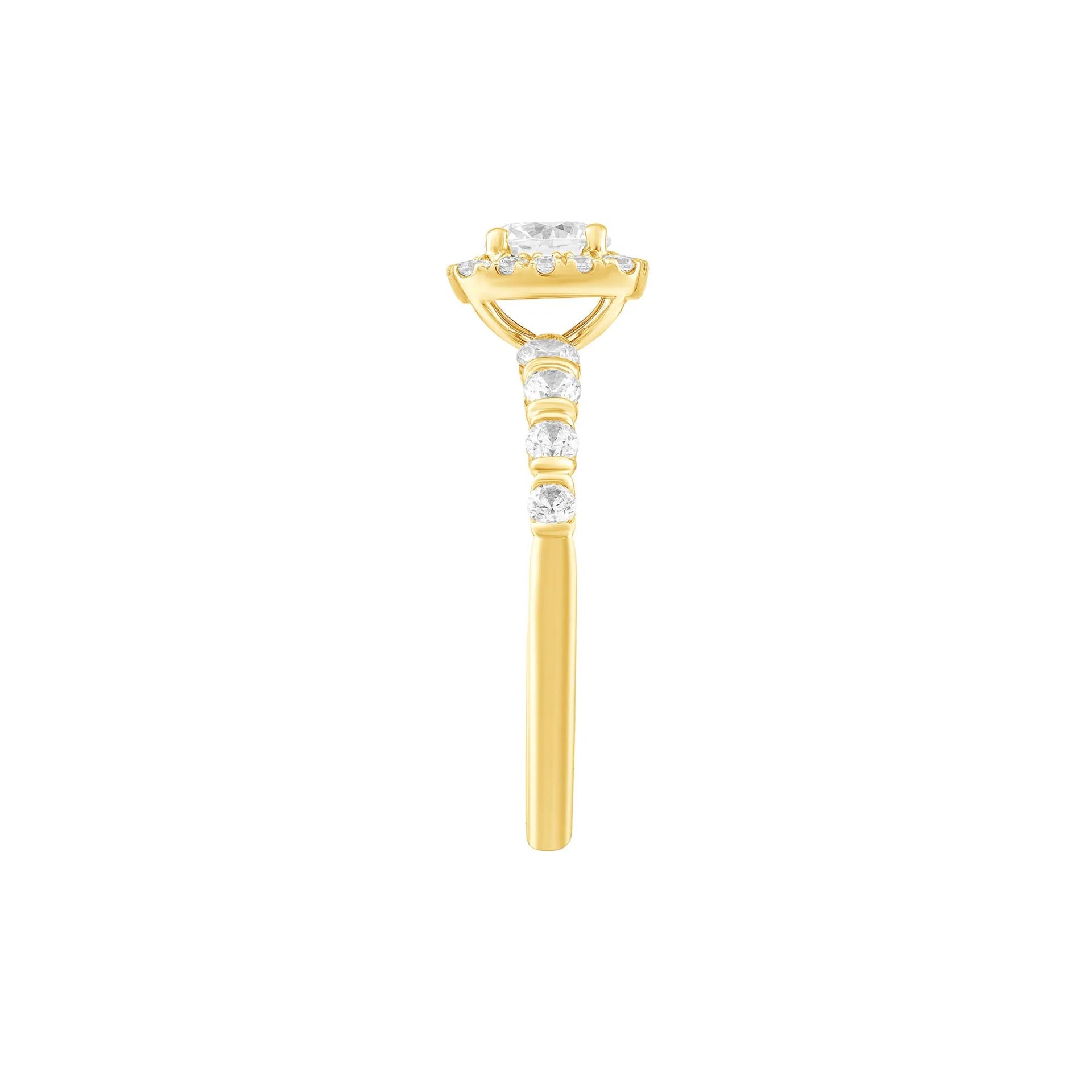 1 CT. Tw. Diamond Engagement Ring 14K Yellow Gold Size 6.5