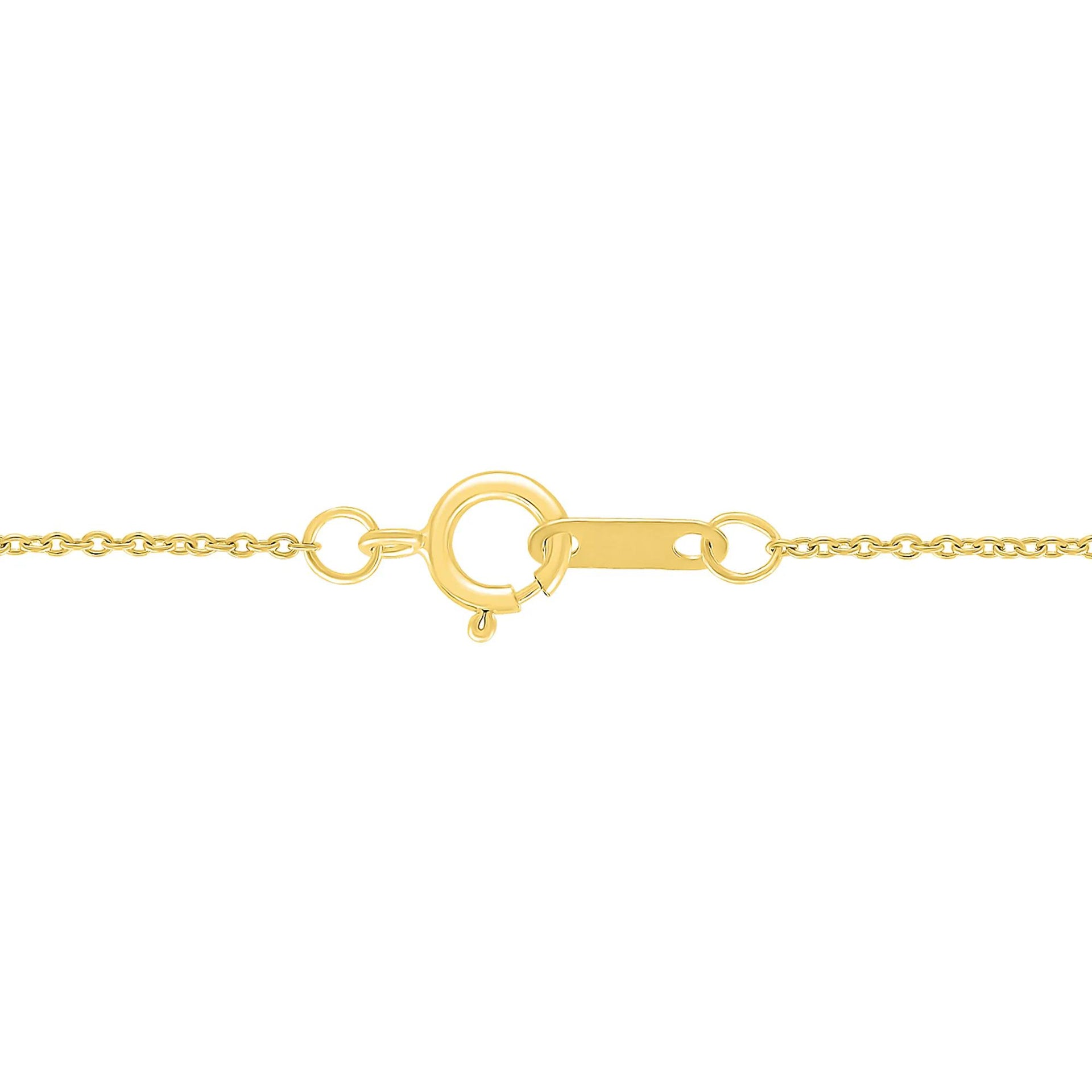 1/10 CT. Tw. Diamond Lariat Necklace 10K Yellow Gold Size 18.5"