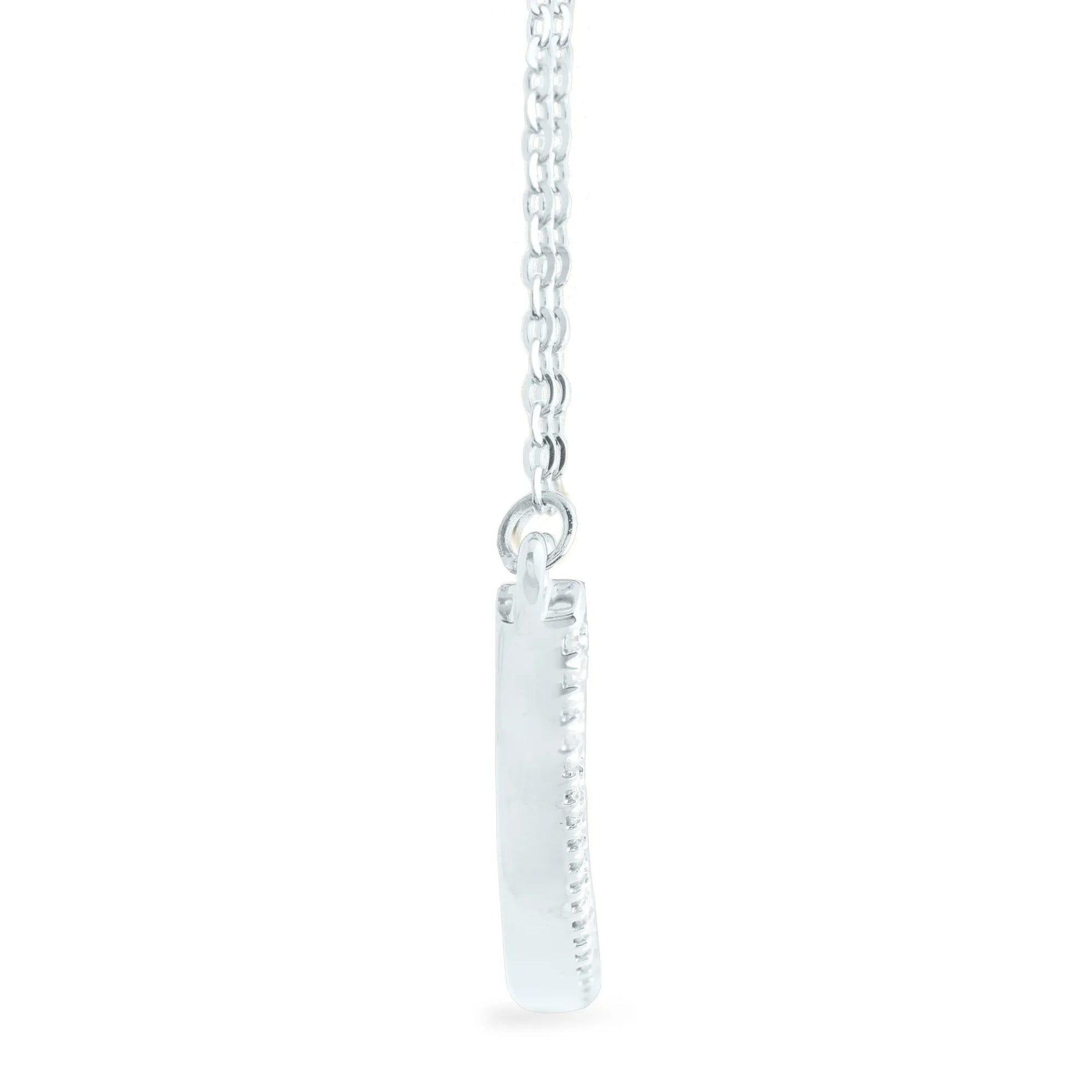 1/4 CT. Tw. Diamond Necklace 14K White Gold Size 16.25"