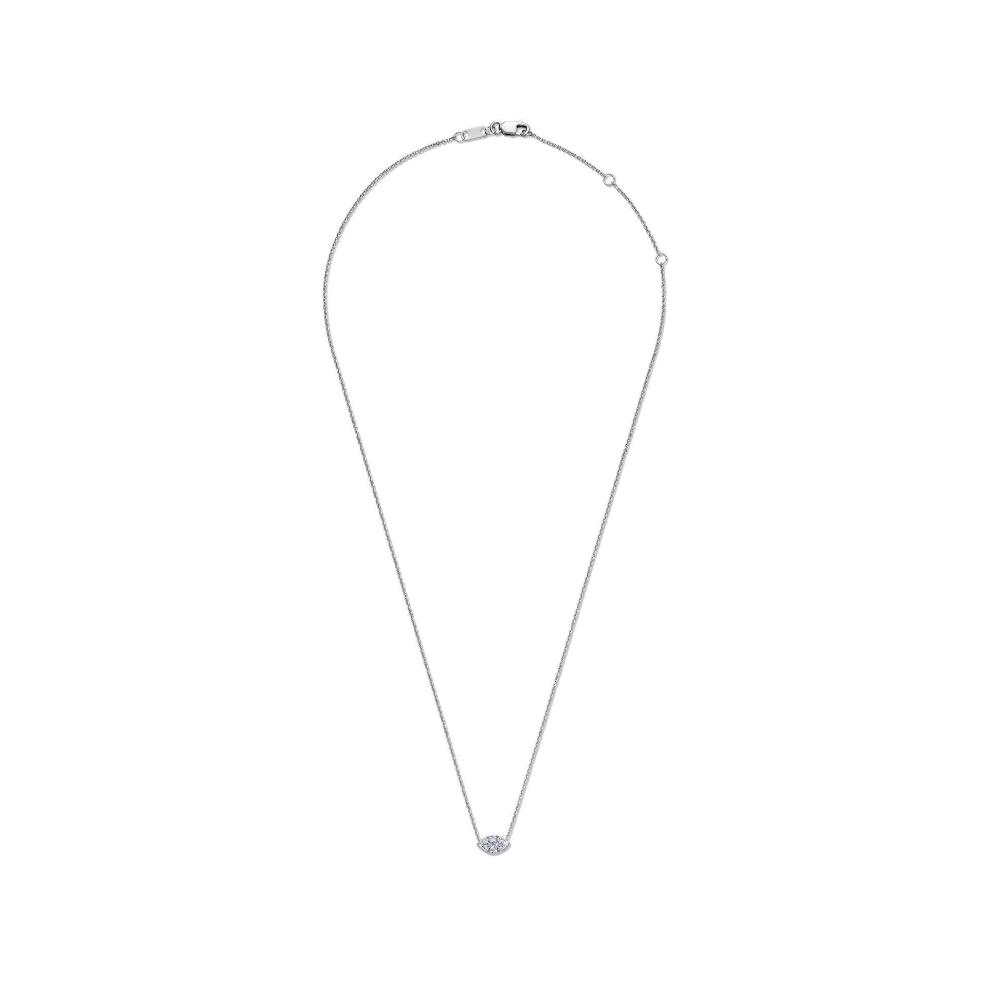 1/4 CT. Tw. Diamond Pendant Necklace 10K White Gold Size 18"