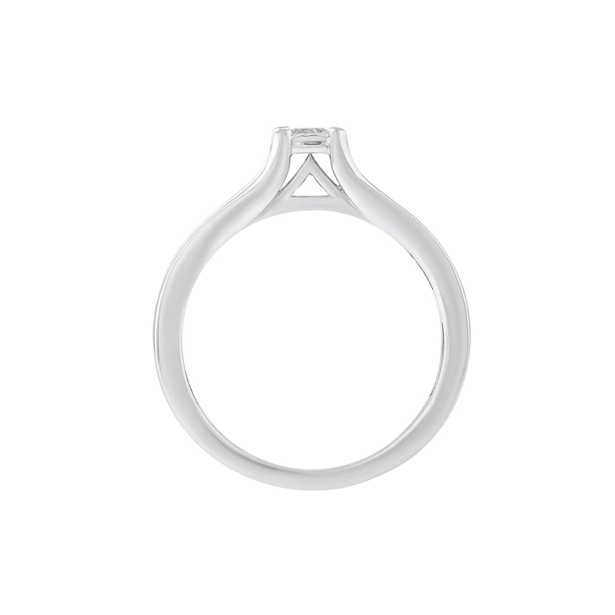 1/4 CT. Tw. Diamond Promise Ring 10K White Gold Size 7.5