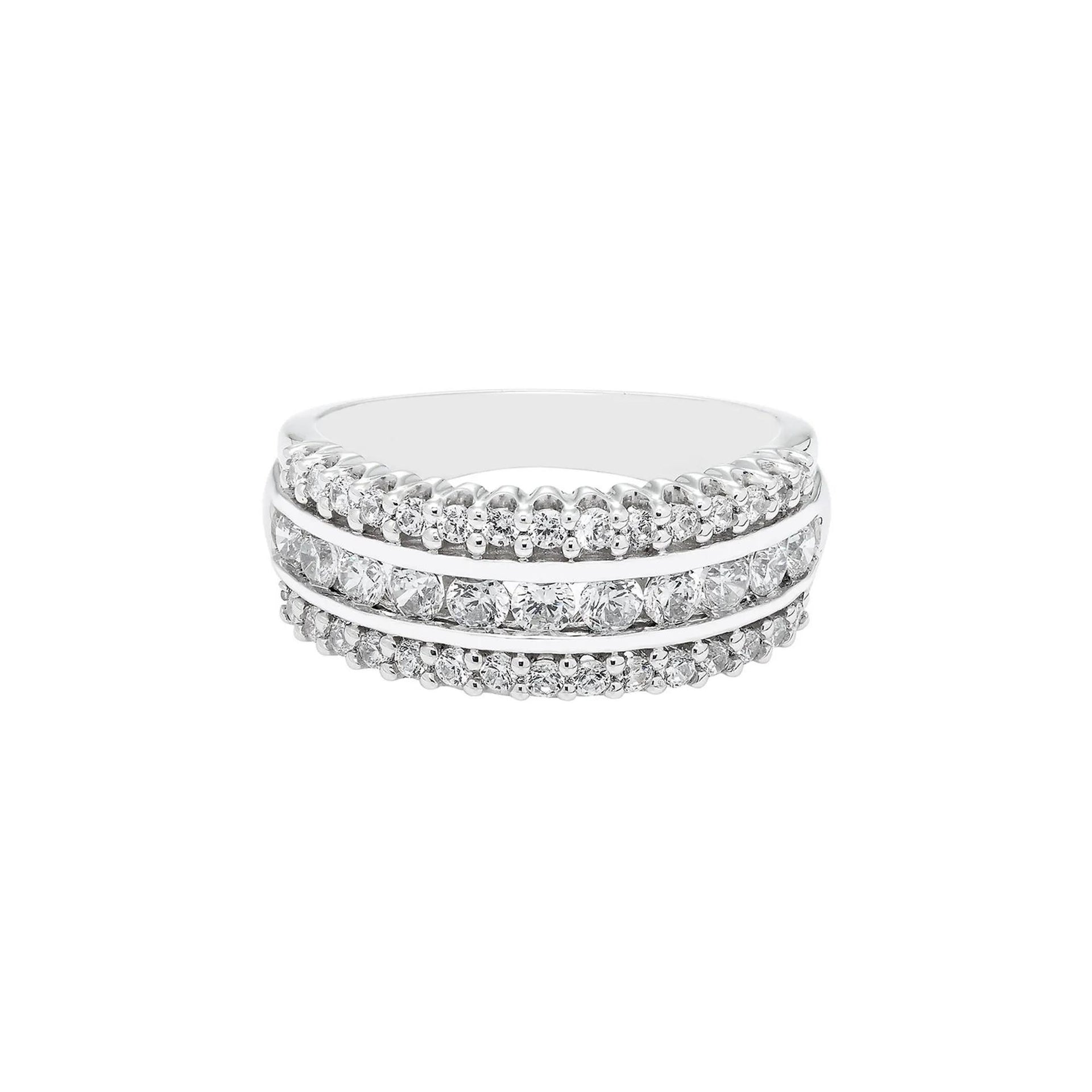 1 CT. Tw. Diamond Ring 10K White Gold Round Brilliant Cut Size 6.5
