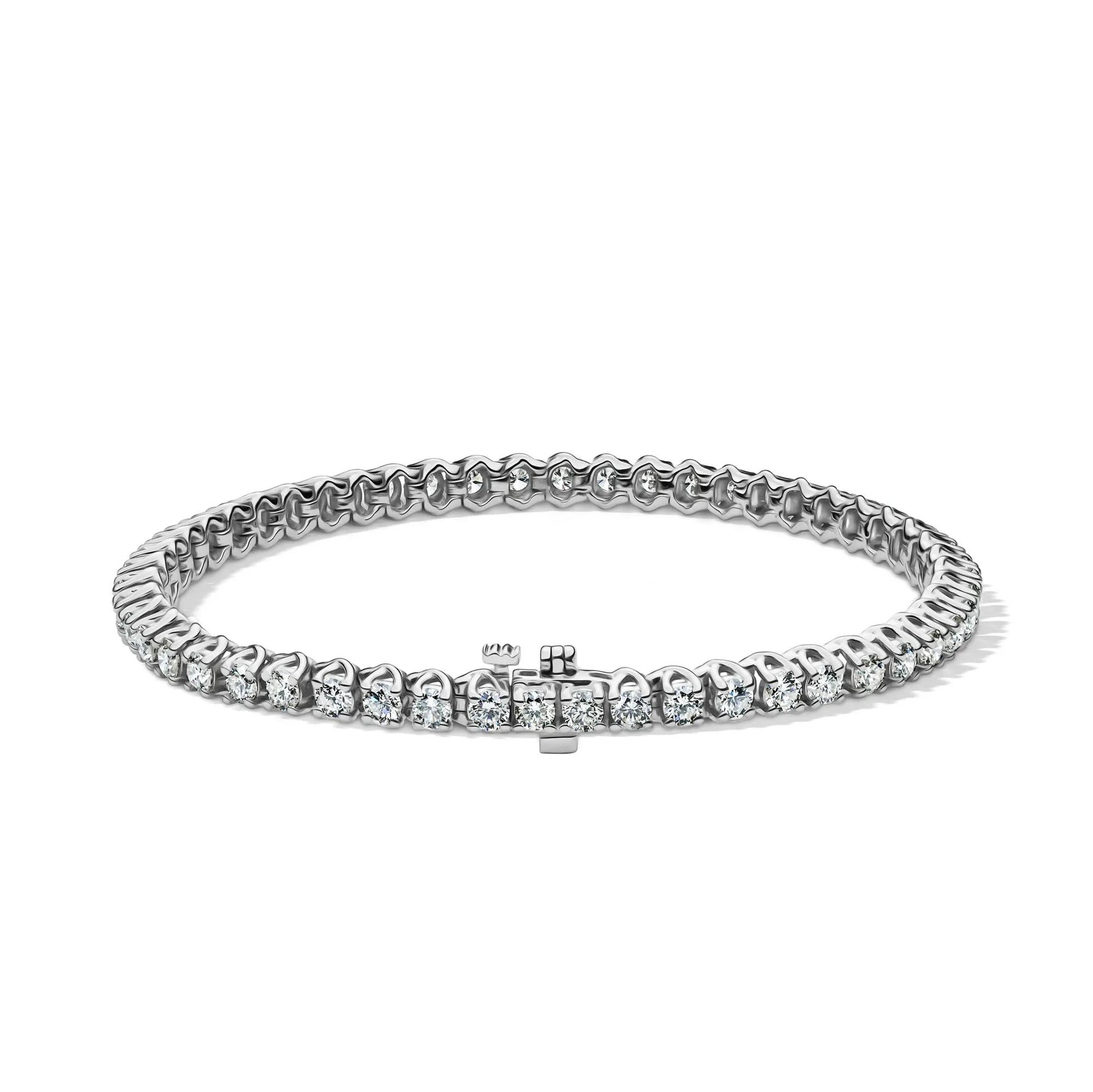 5 CT. Tw. Diamond Tennis Bracelet 10K White Gold Size 7"