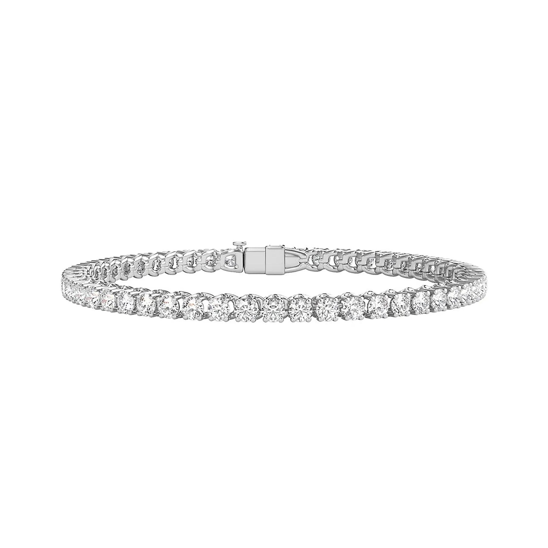 5 CT. Tw. Diamond Tennis Bracelet 10K White Gold Size 7"