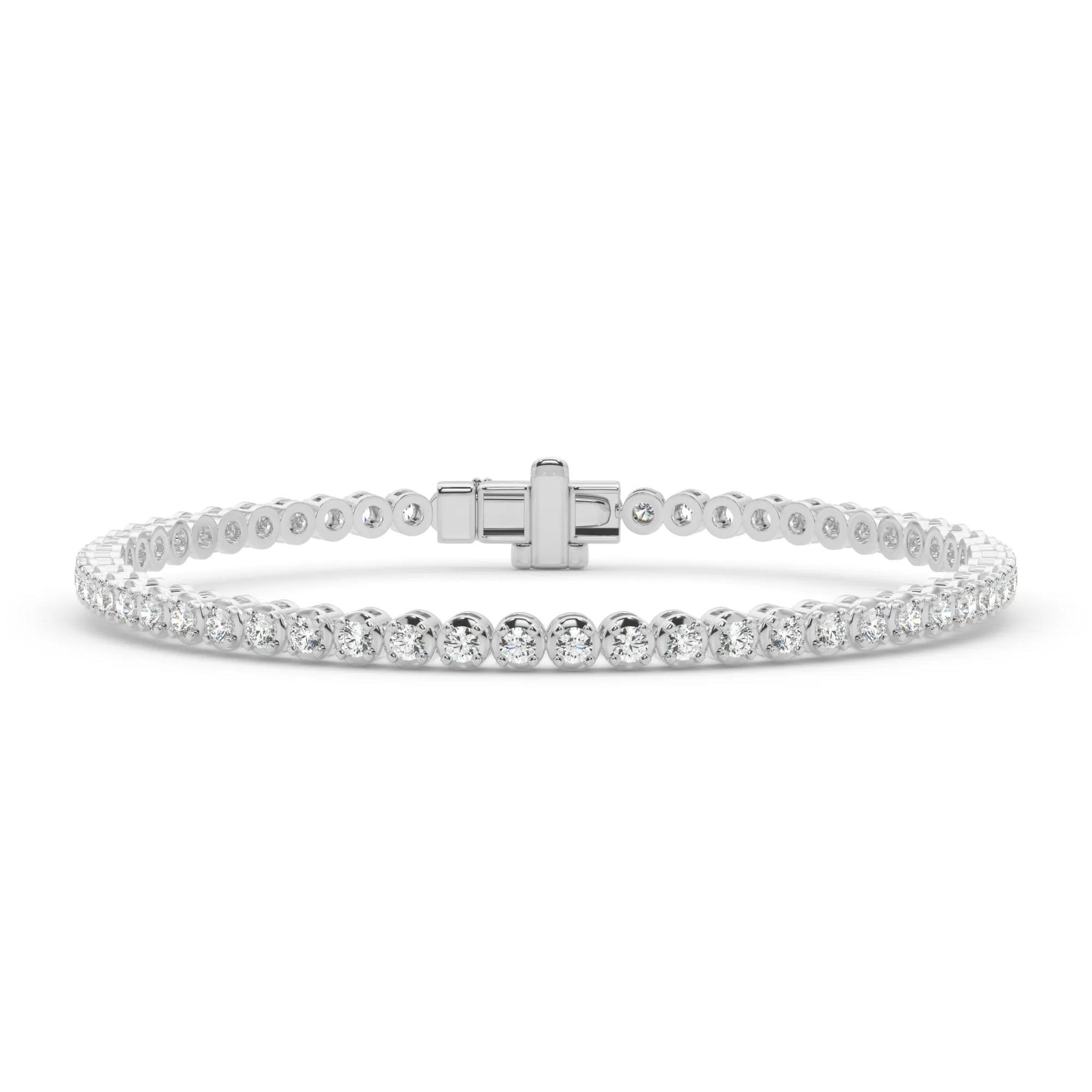 2 3/4 CT. Tw. Diamond Tennis Bracelet 10K White Gold Size 2.00mm